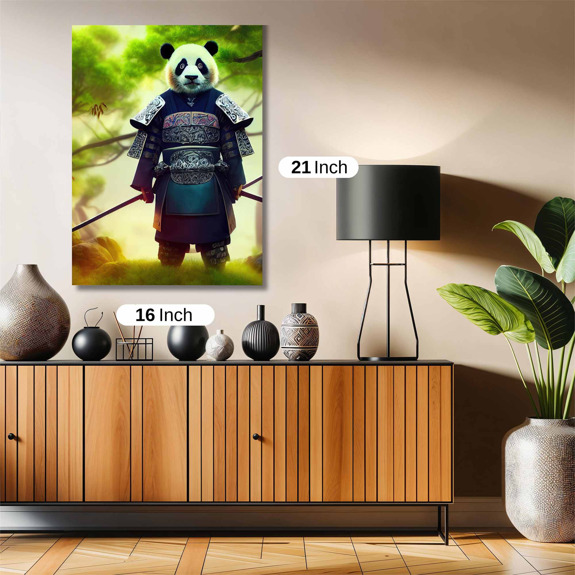Panda Warrior Safe Wall Magnetic / M
