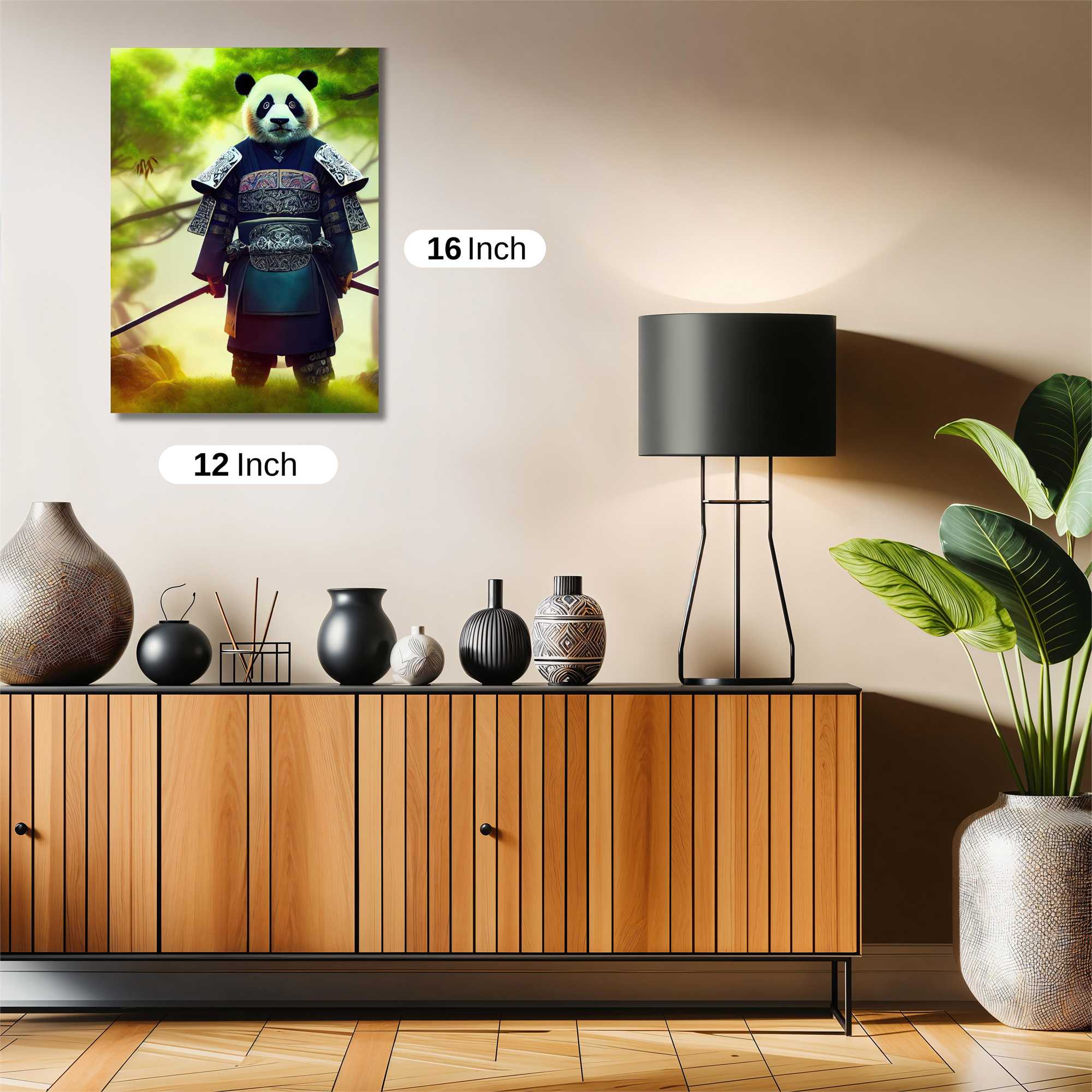 Panda Warrior Safe Wall Magnetic / M