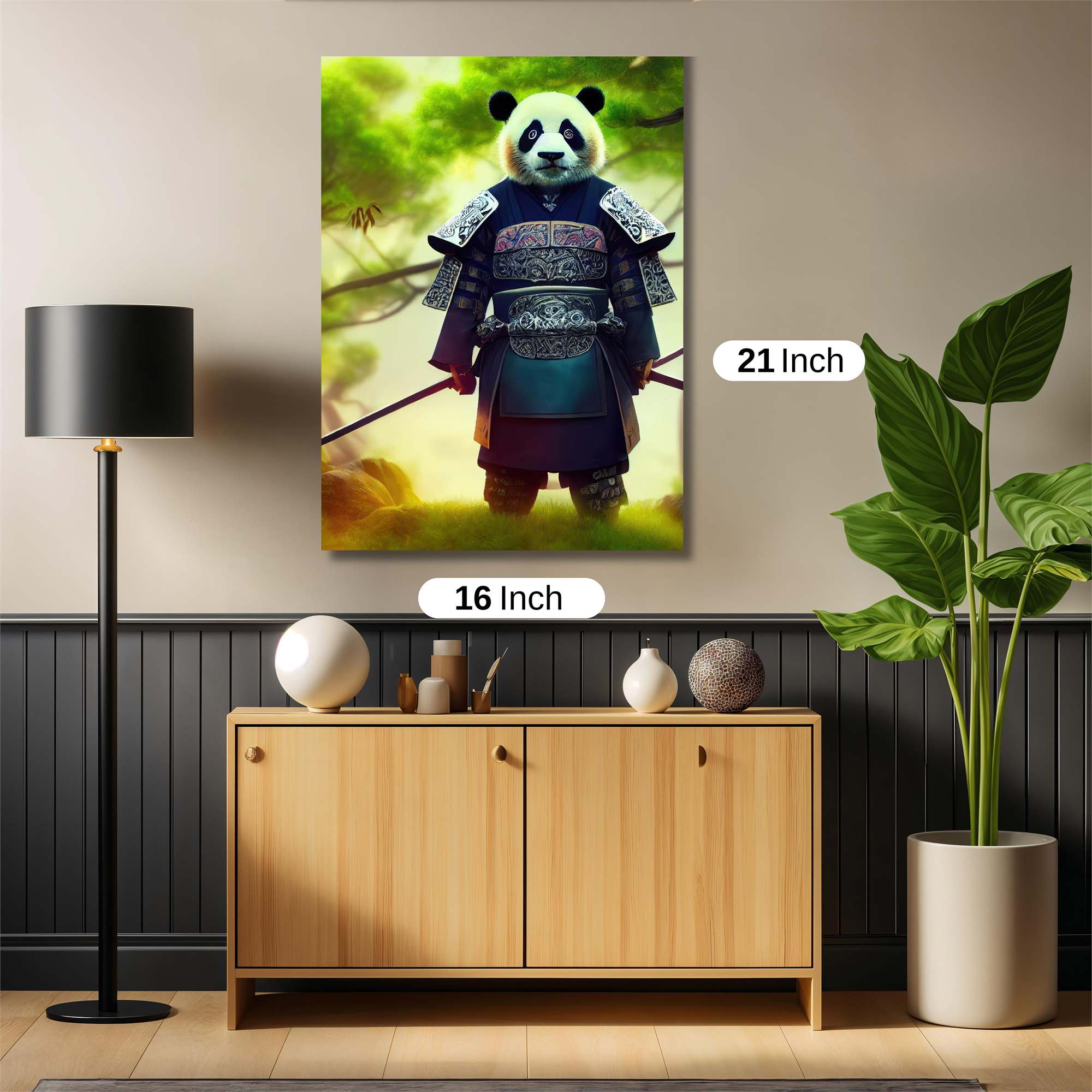 Panda Warrior Safe Wall Magnetic / M
