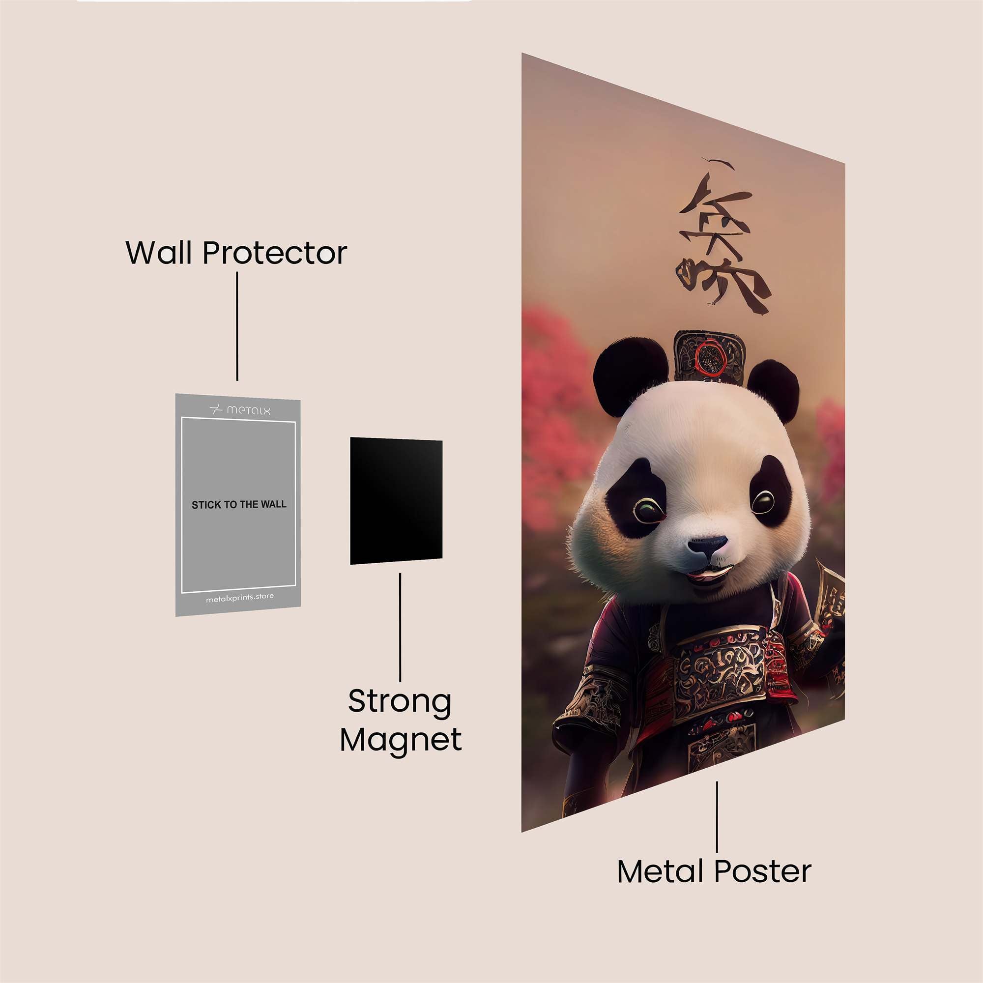 Panda Royalty Safe Wall Magnetic / M