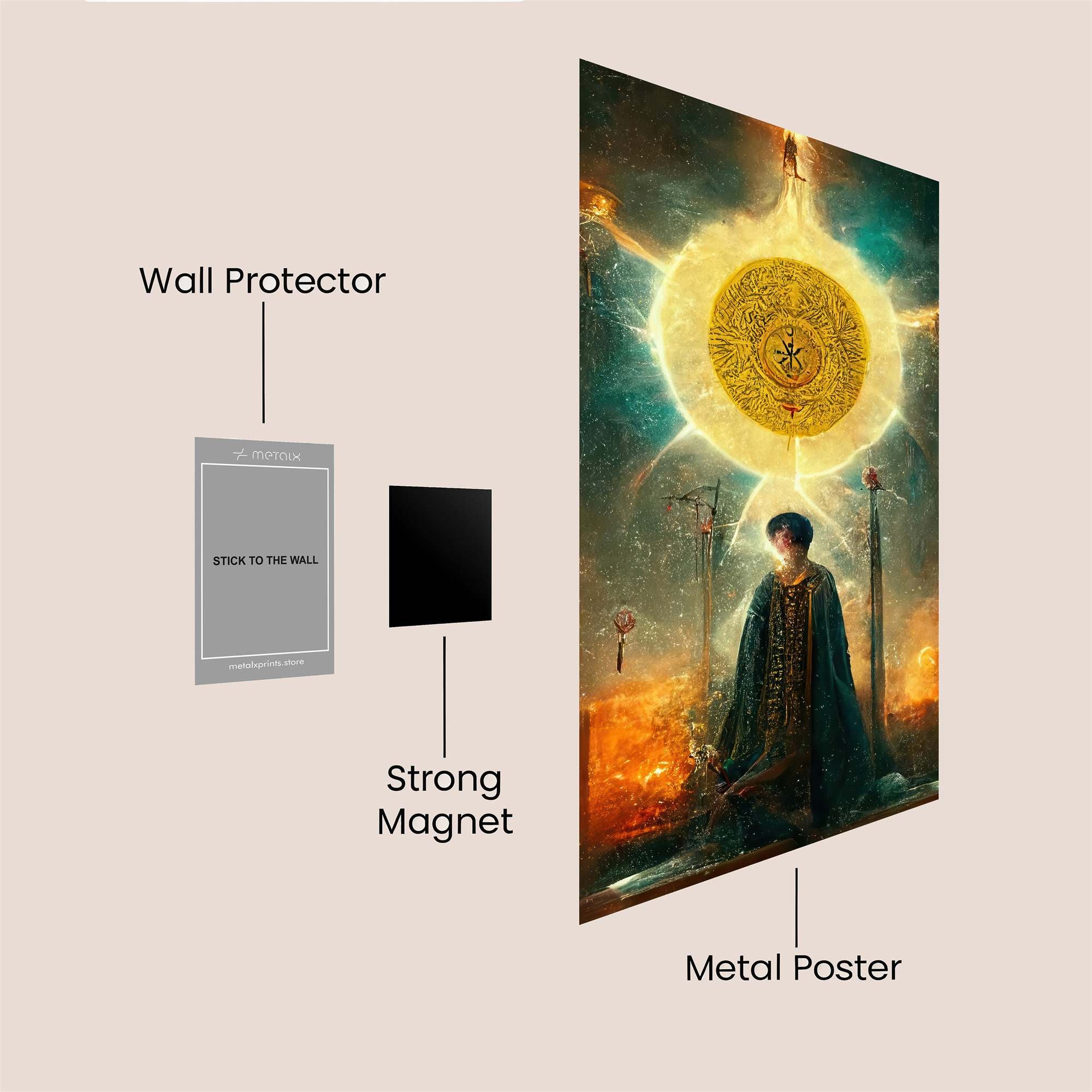 Sunlit Prayer Safe Wall Magnetic / M