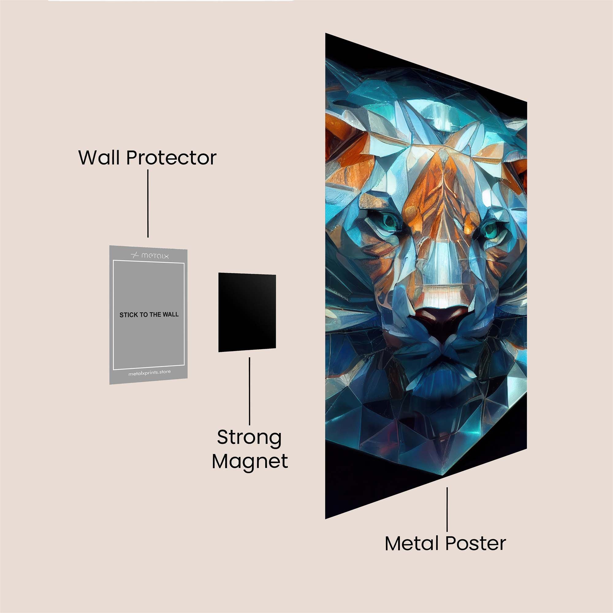 Tiger Prism Safe Wall Magnetic / M