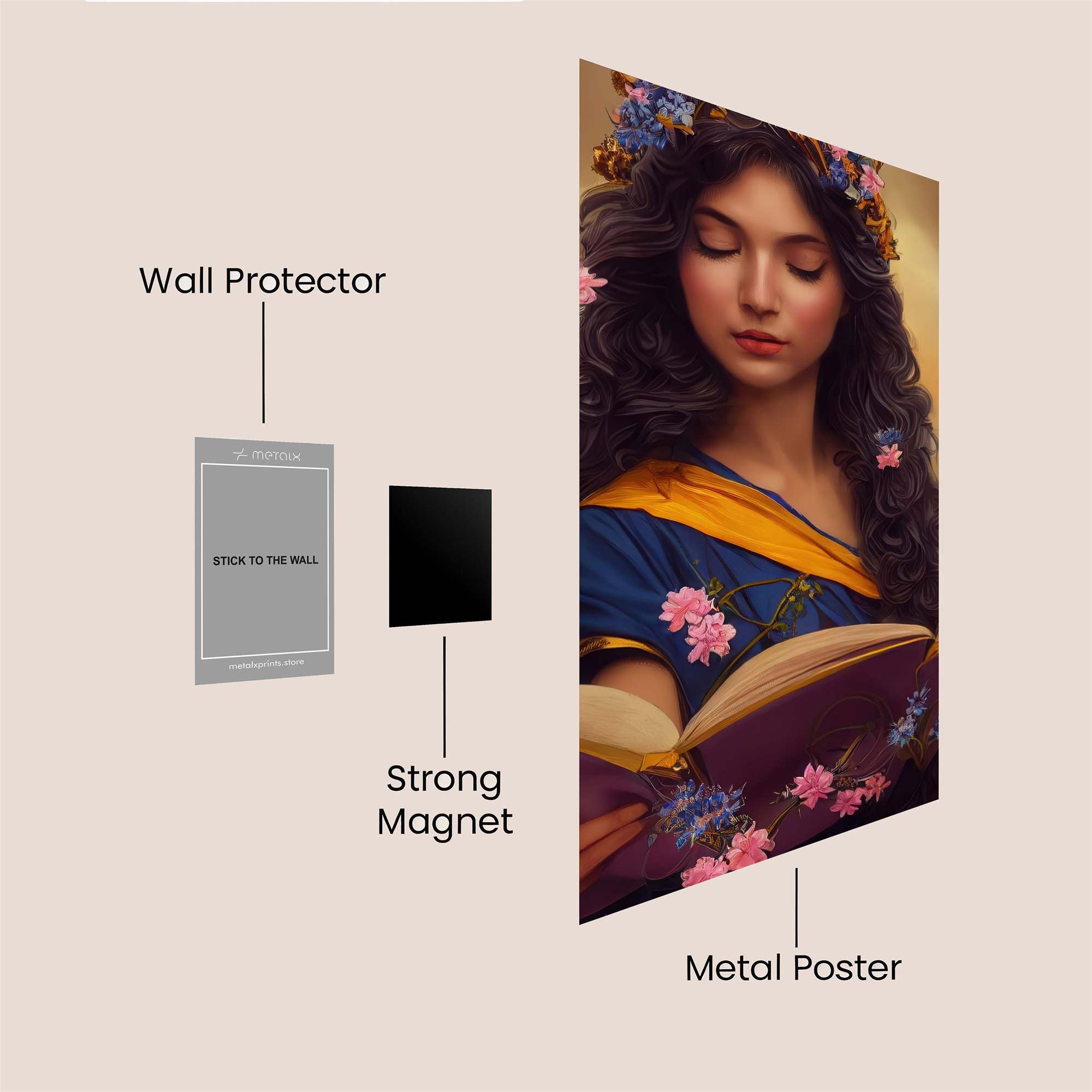 Floral Enchantment Safe Wall Magnetic / M