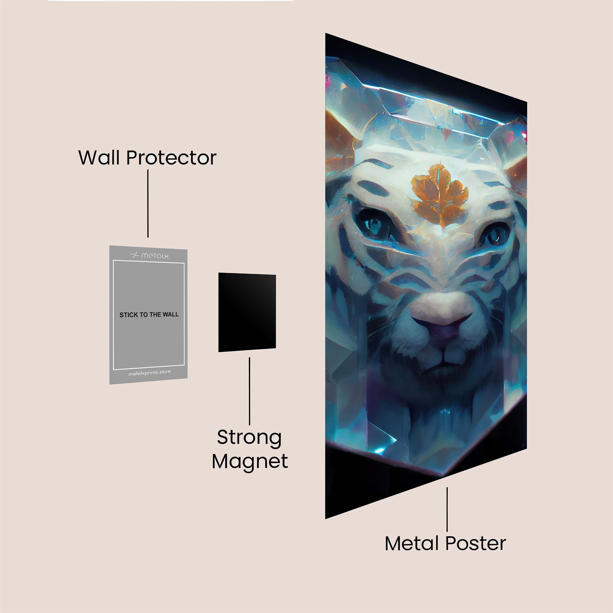 Crystal Serenity Safe Wall Magnetic / M