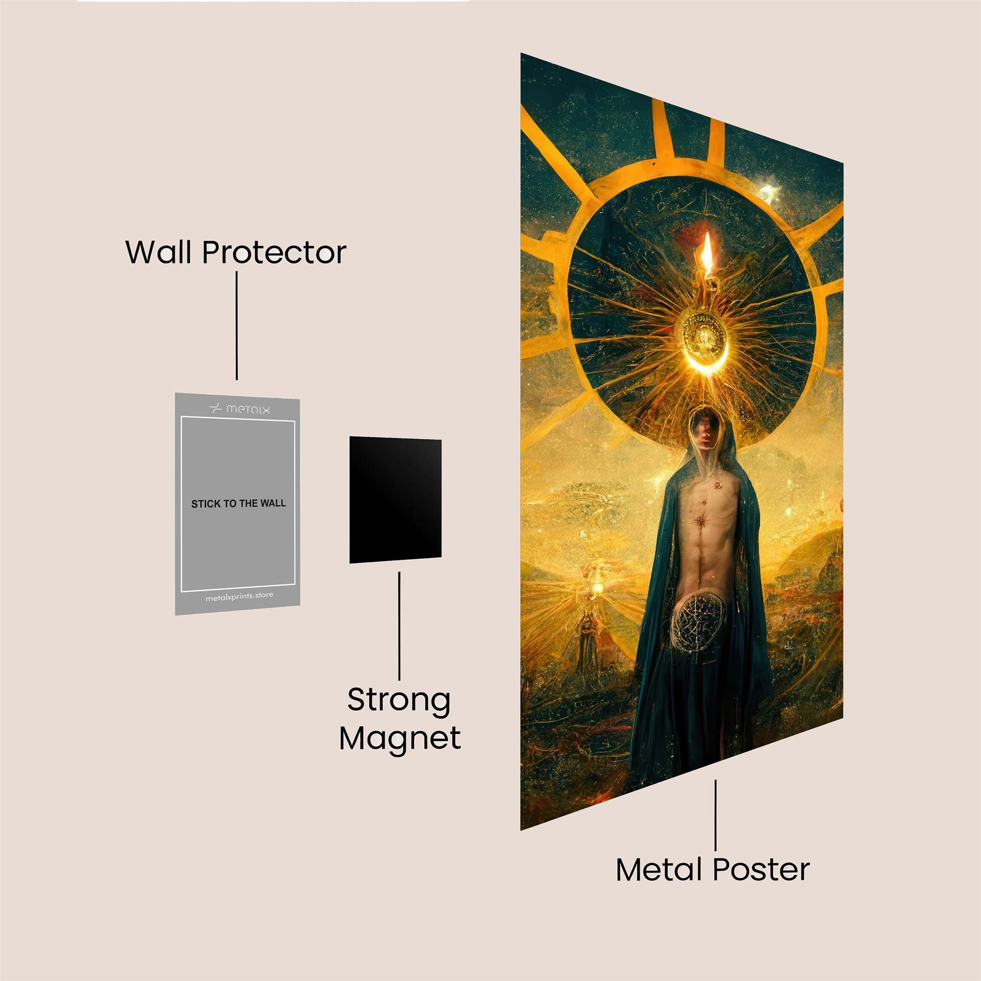Sunlit Oracle Safe Wall Magnetic / M