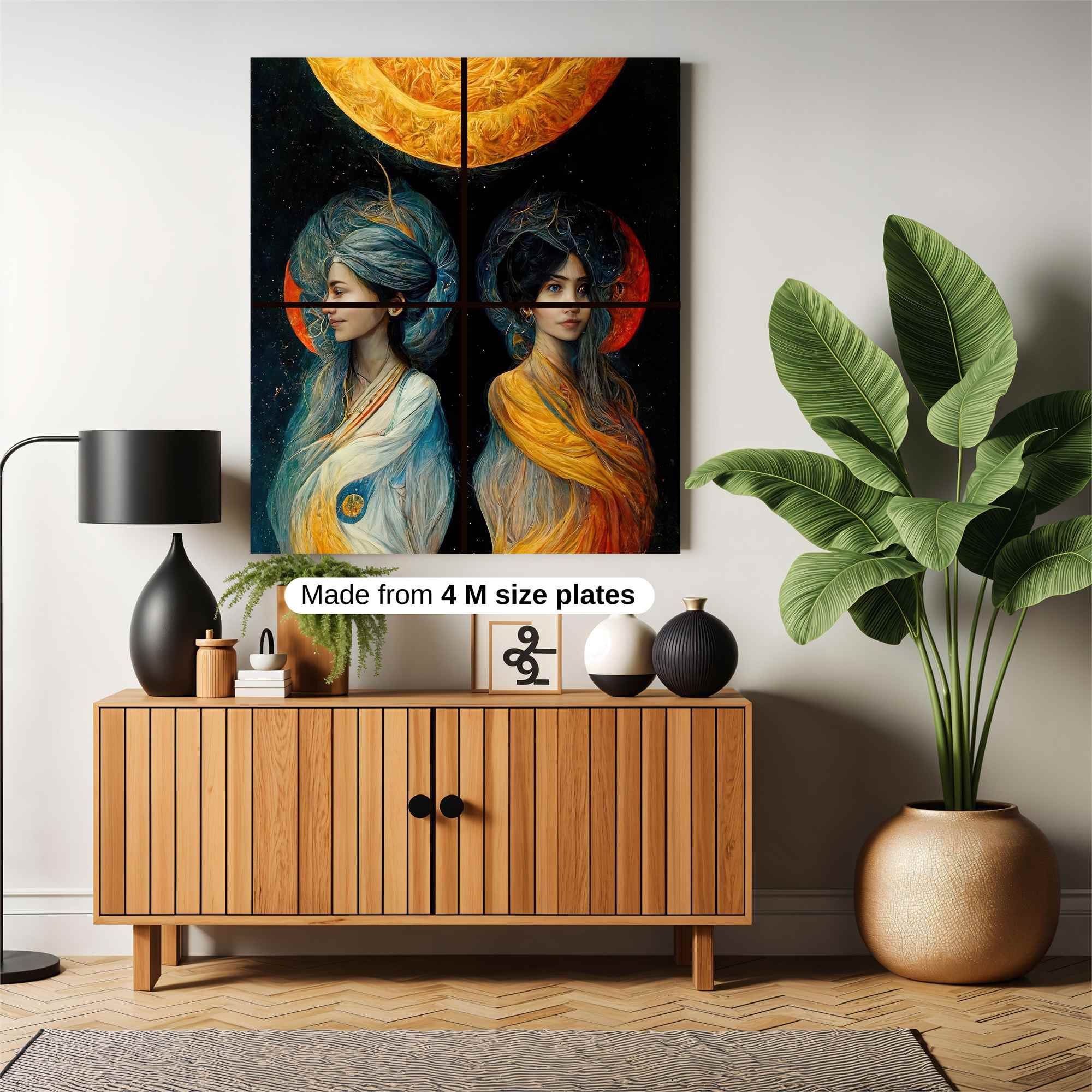 Celestial Twins Safe Wall Magnetic / M