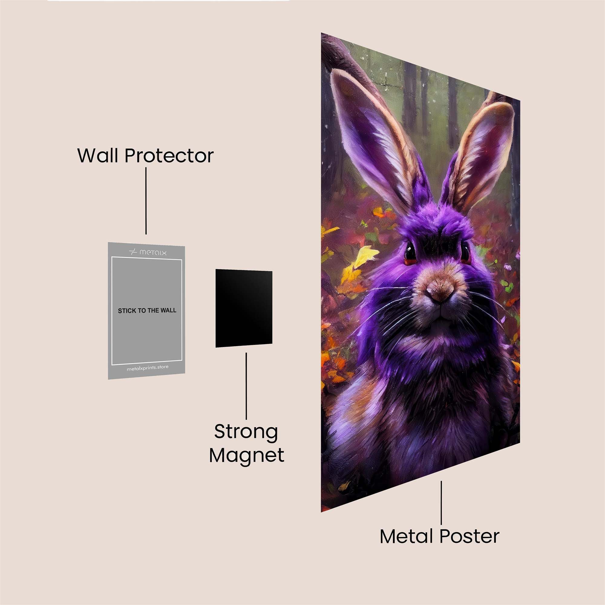 Purple Enigma Safe Wall Magnetic / M