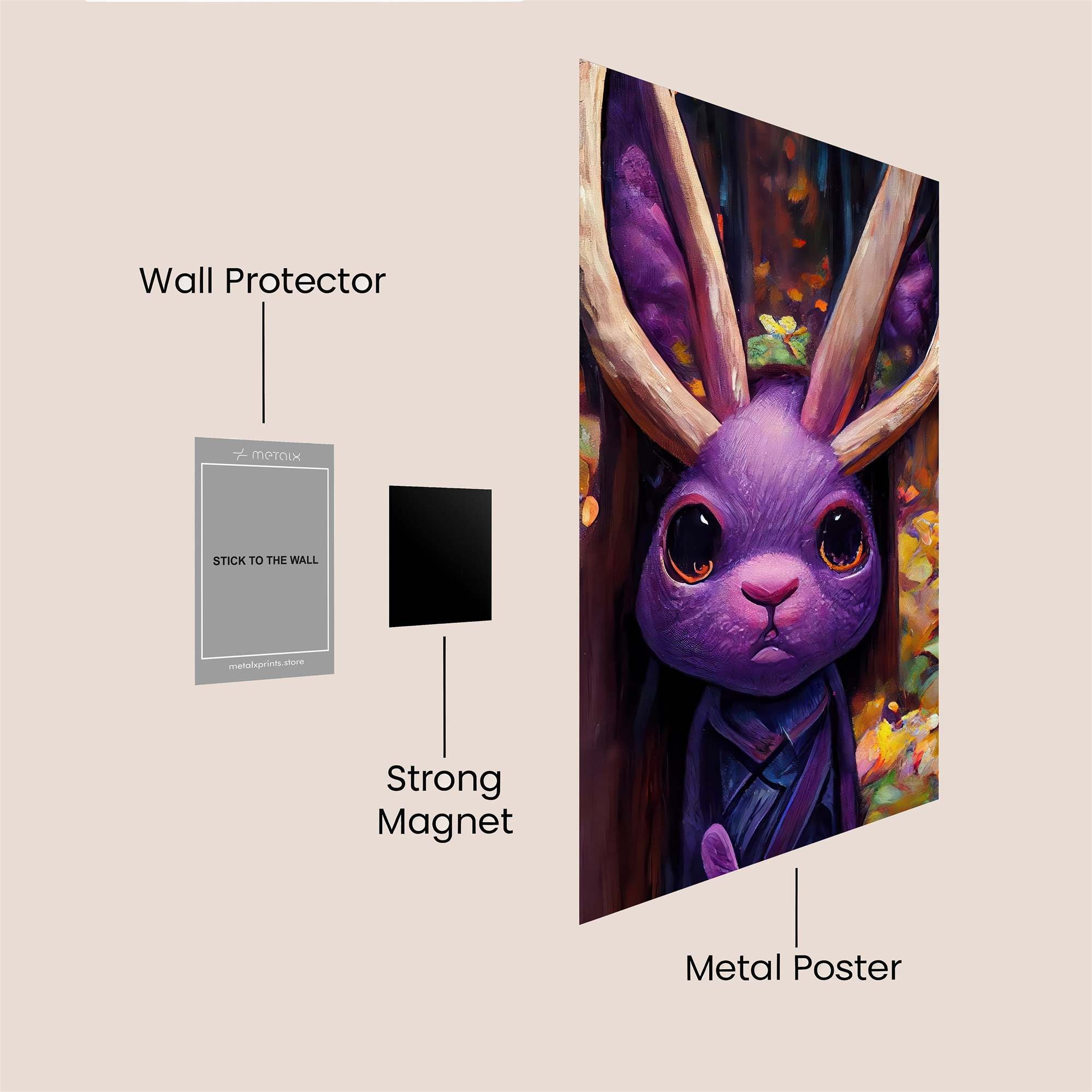 Mystic Rabbit Safe Wall Magnetic / M