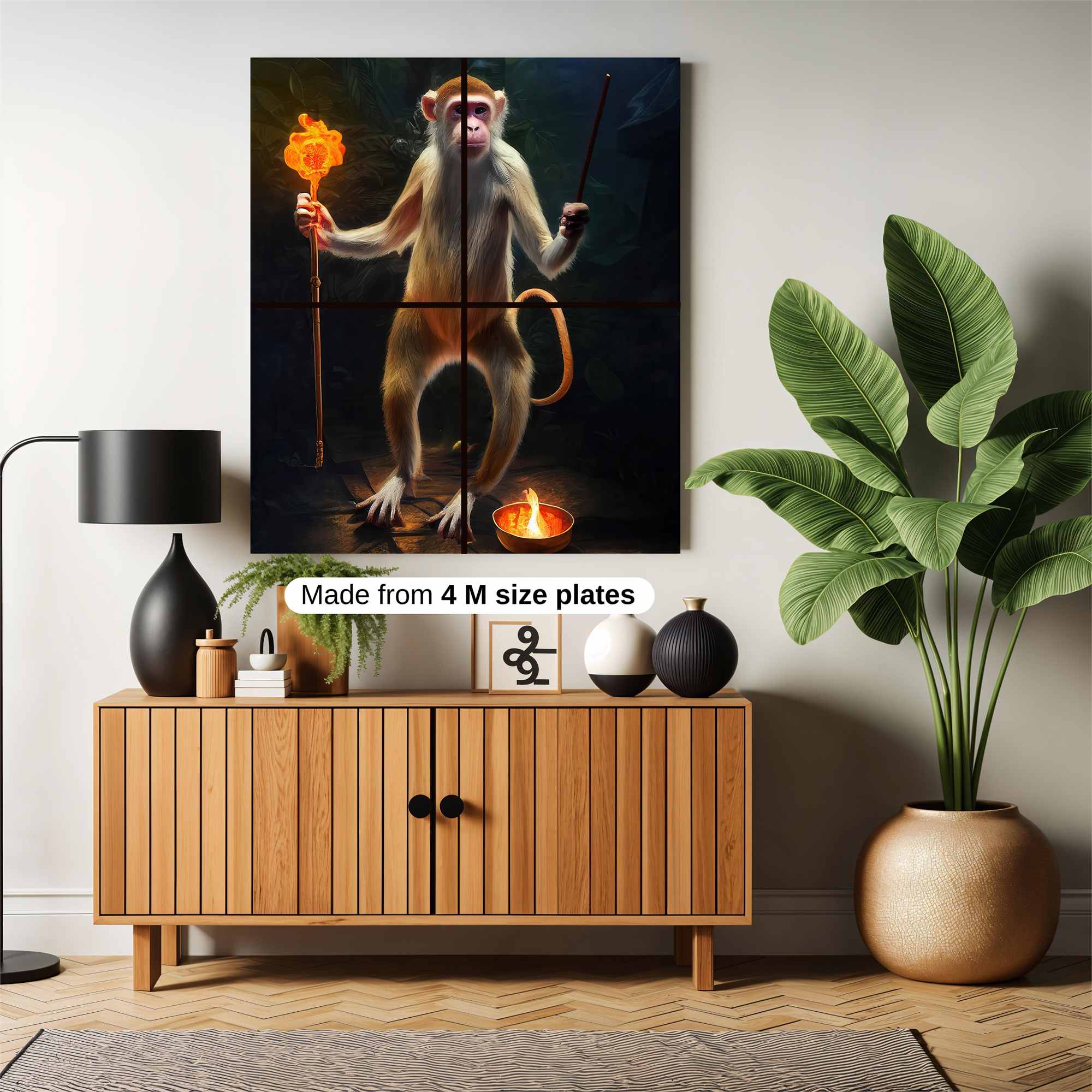 Hanuman Enlightened Safe Wall Magnetic / M