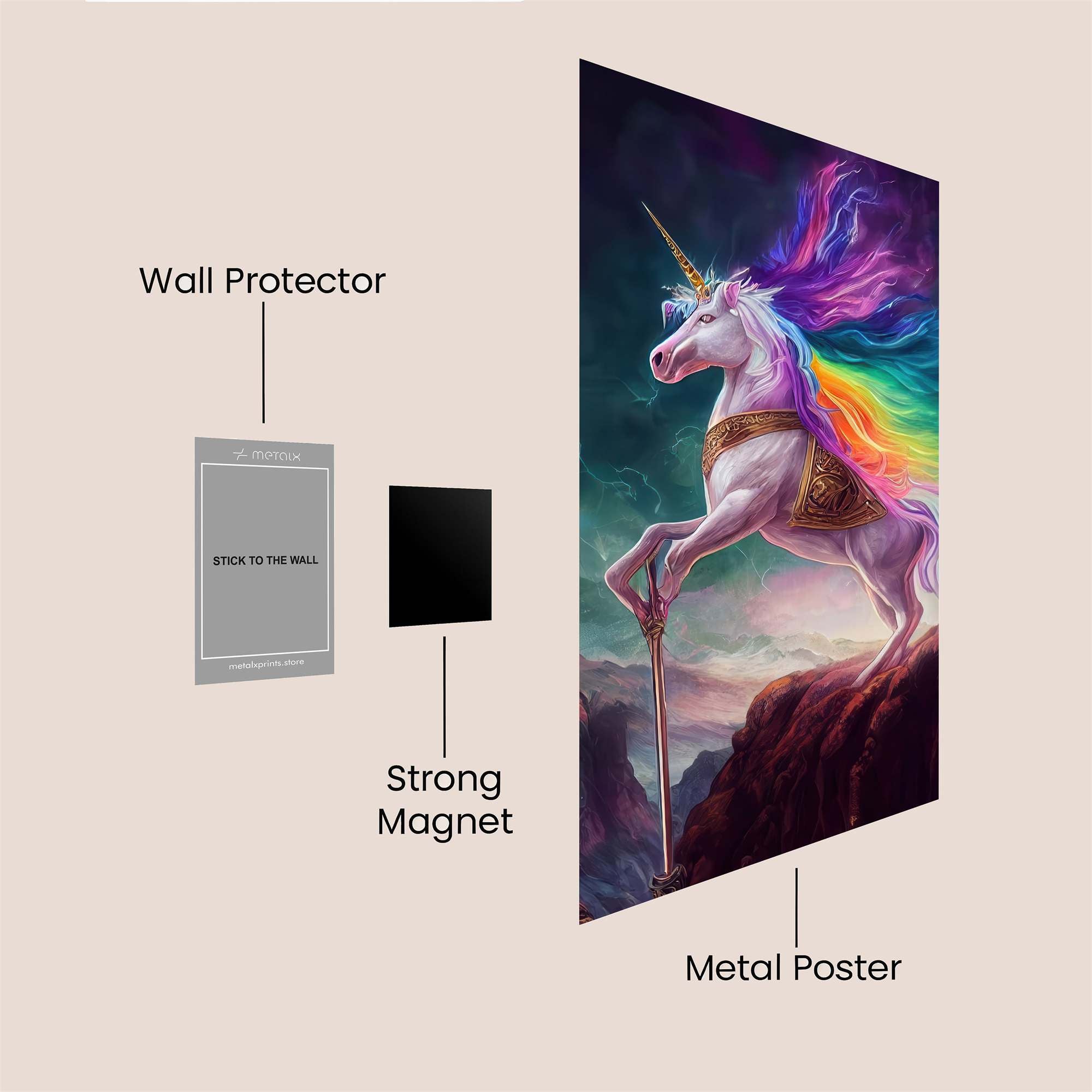 Unicorn Radiance Safe Wall Magnetic / M