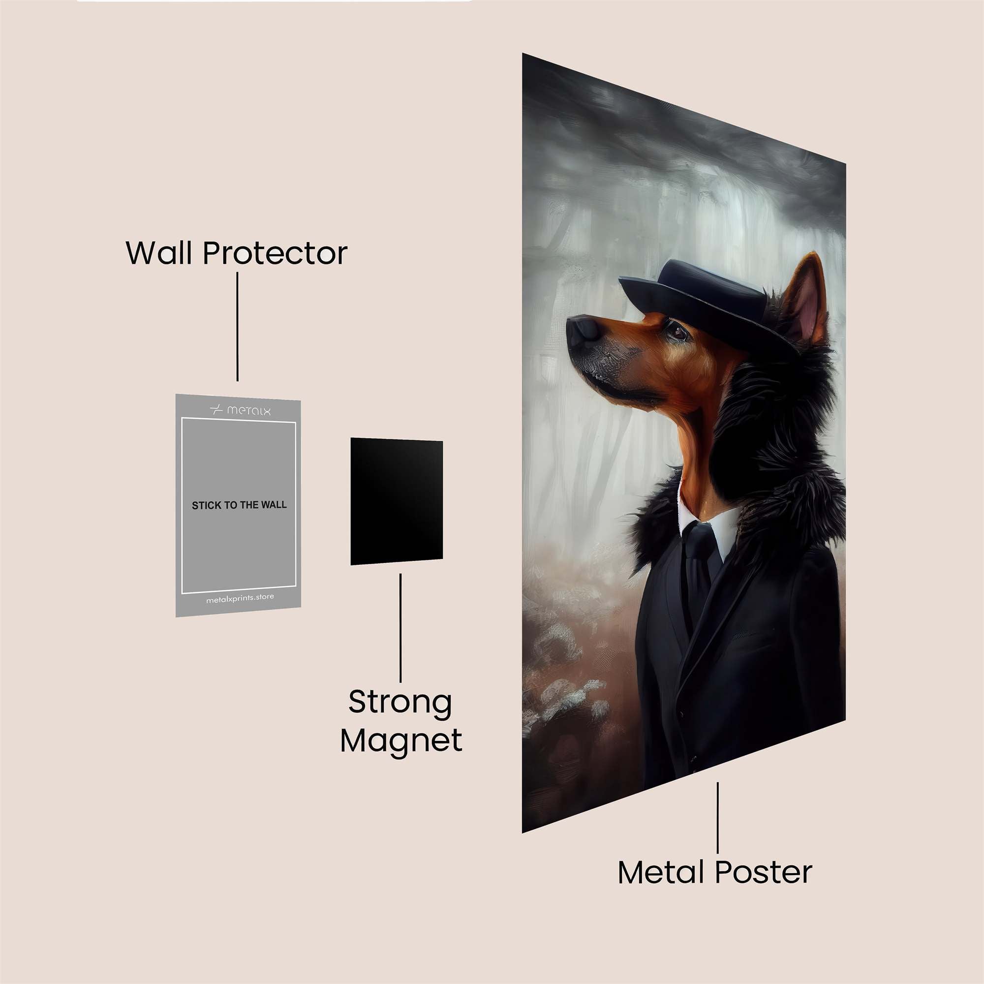 Dapper Enigma Safe Wall Magnetic / M