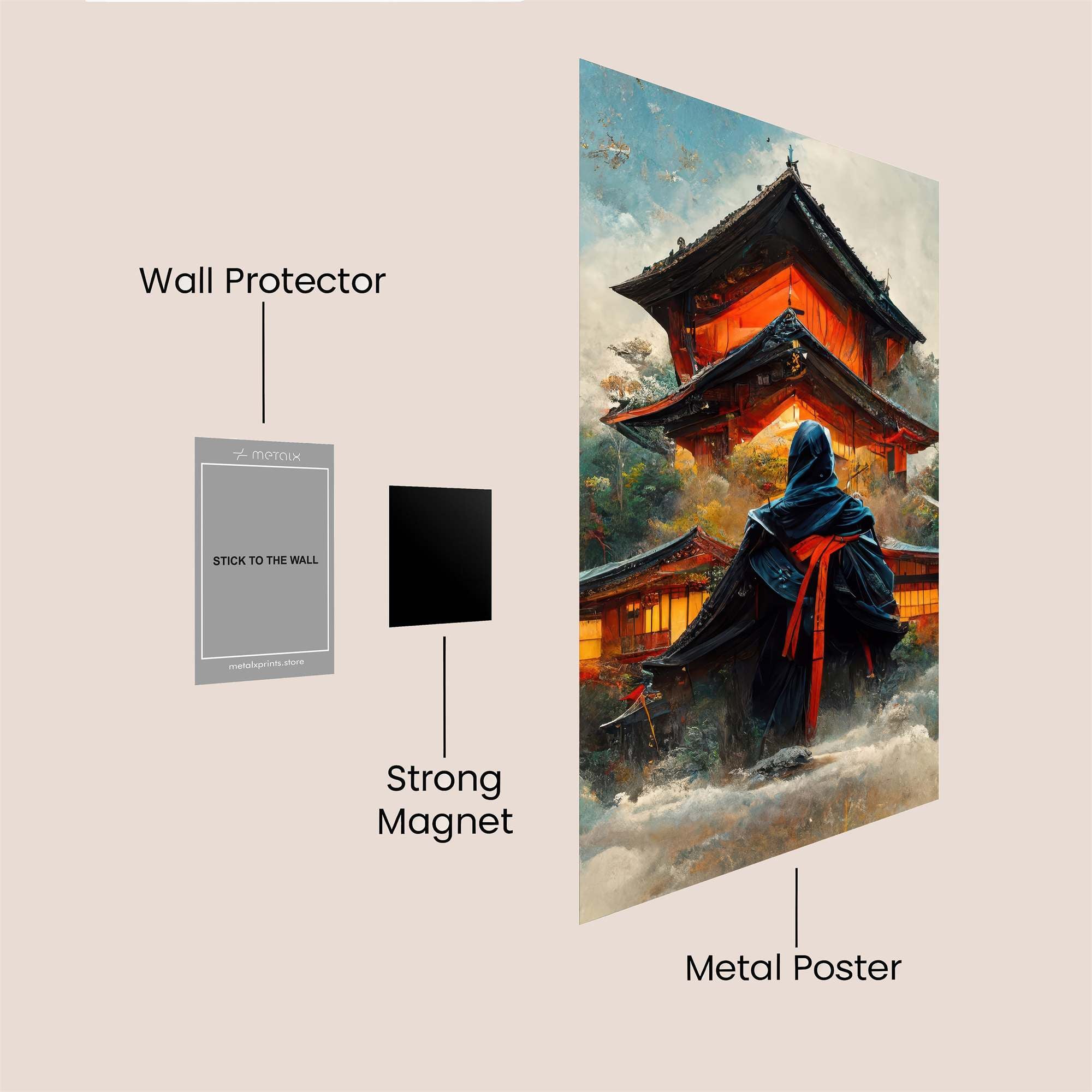 Samurai Serenity Safe Wall Magnetic / M