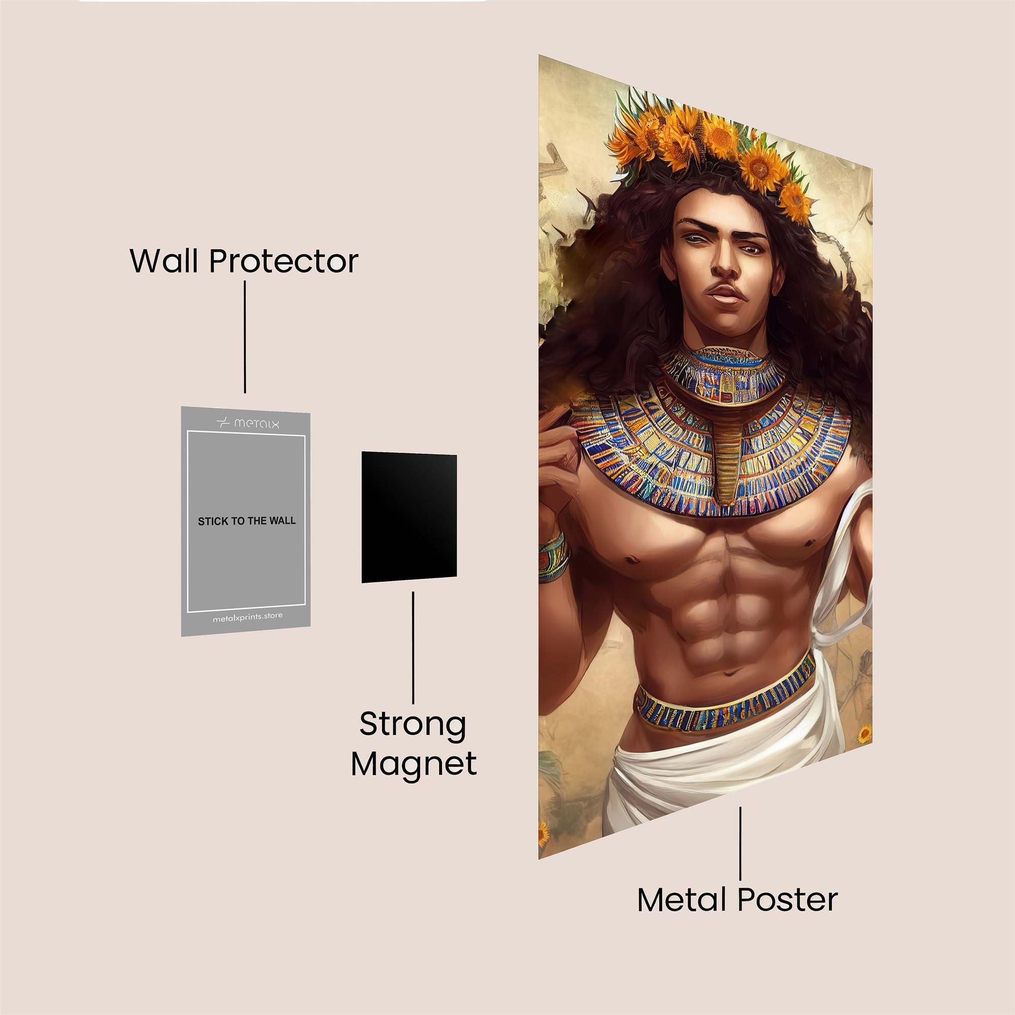 Sunflower Pharaoh Safe Wall Magnetic / M