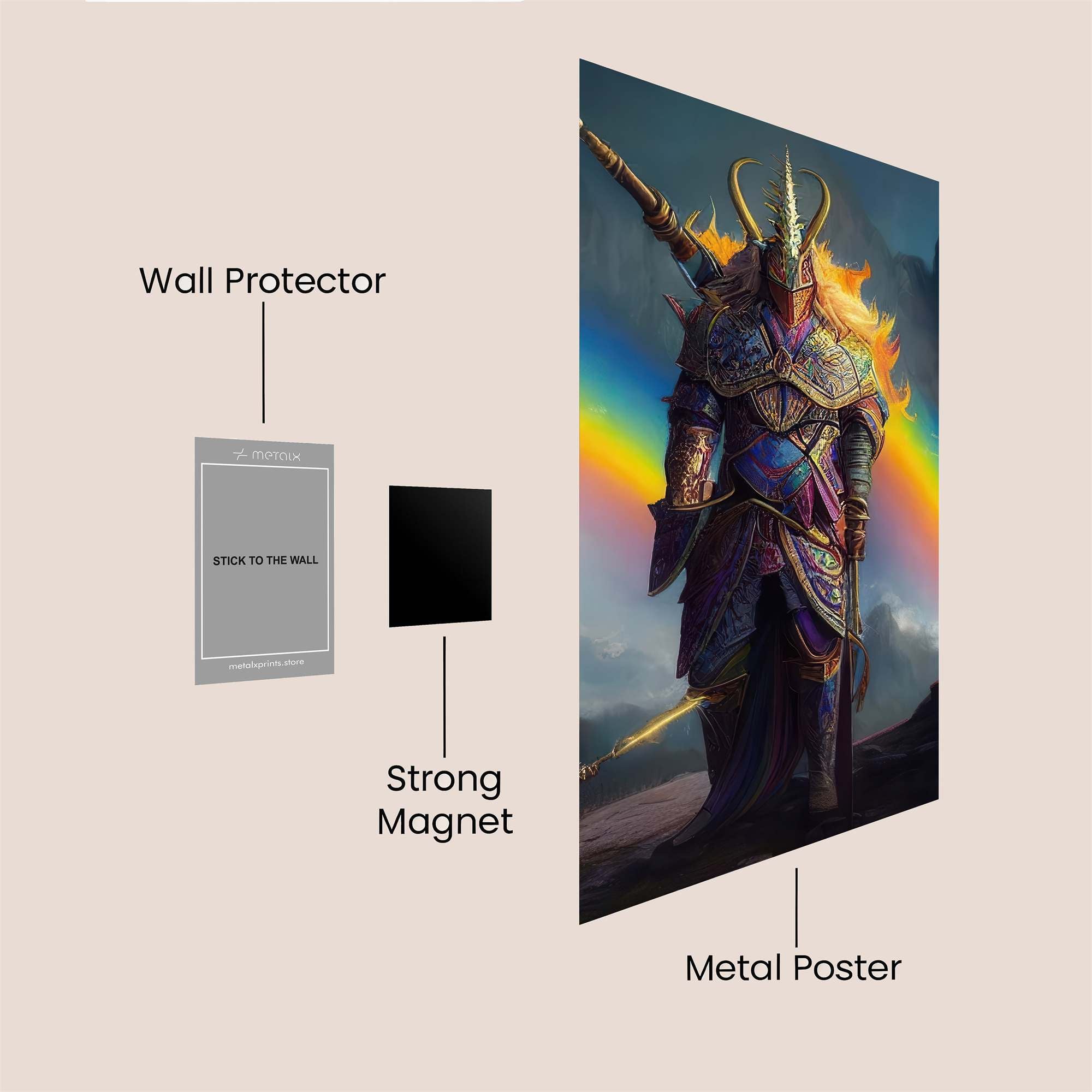 Rainbow Warrior Safe Wall Magnetic / M