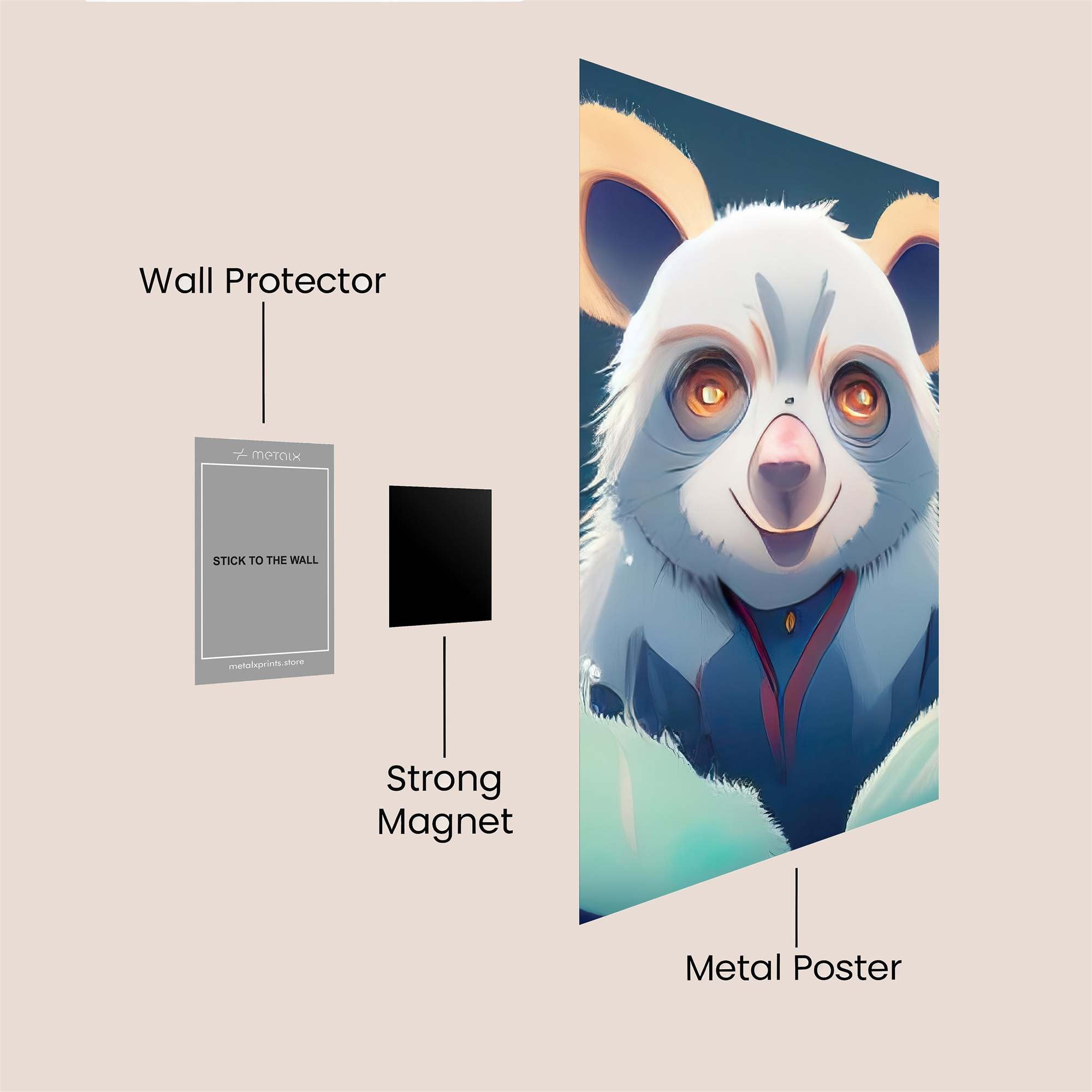 Kawaii Joy Safe Wall Magnetic / M