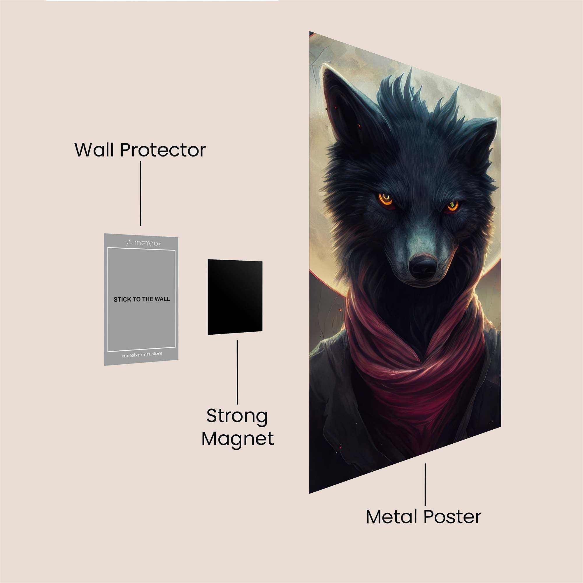 Lone Enigma Safe Wall Magnetic / M