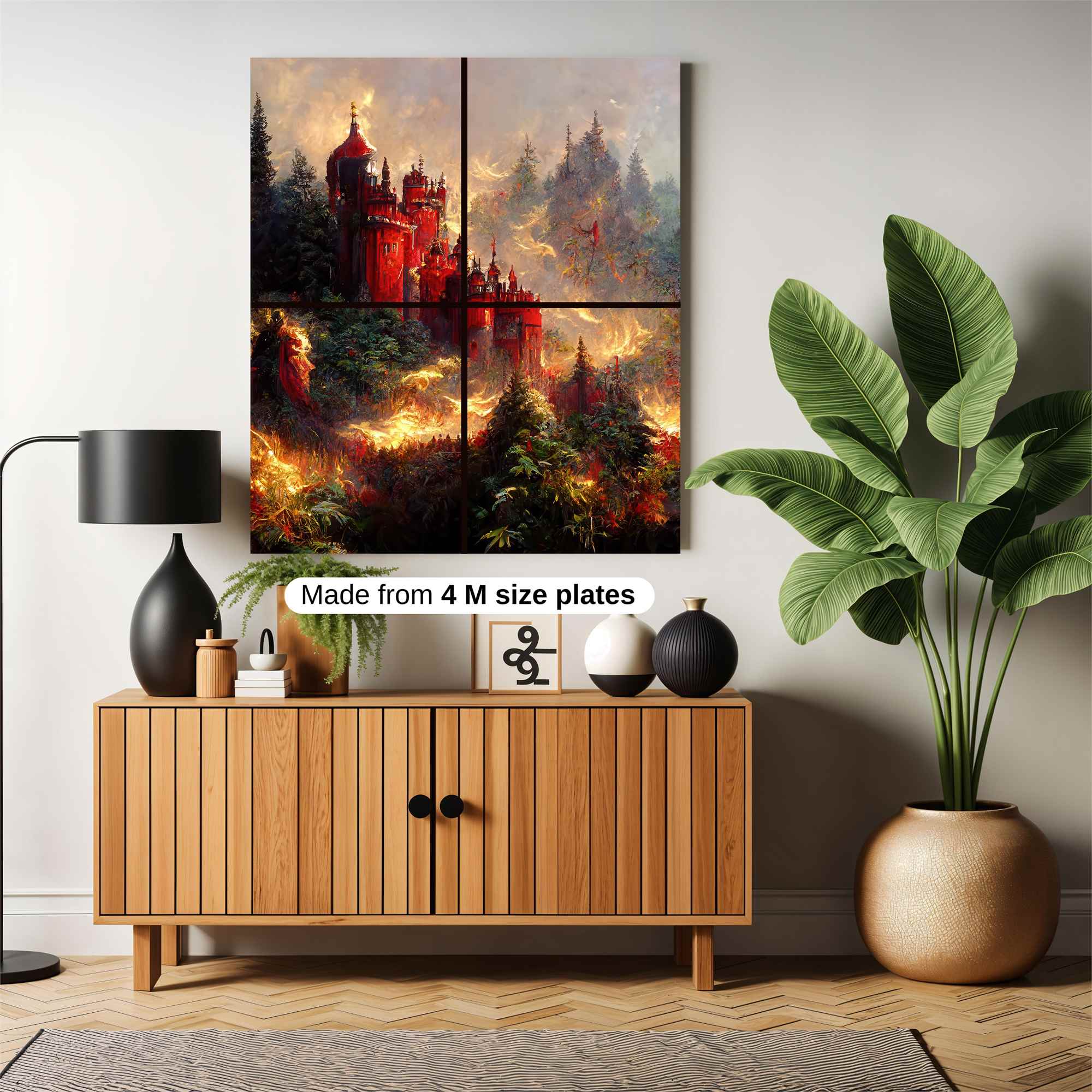 Castle Enflamed Safe Wall Magnetic / M