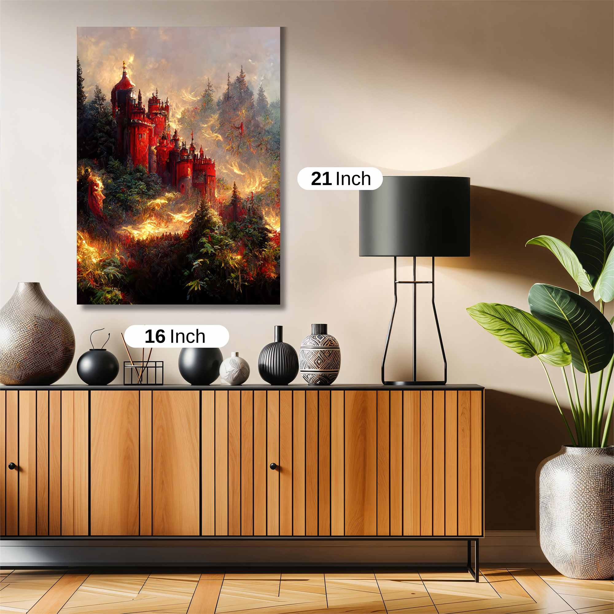 Castle Enflamed Safe Wall Magnetic / M