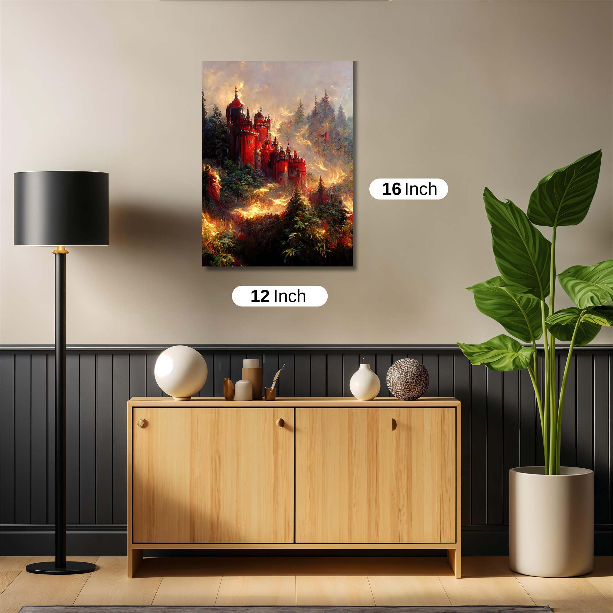 Castle Enflamed Safe Wall Magnetic / M