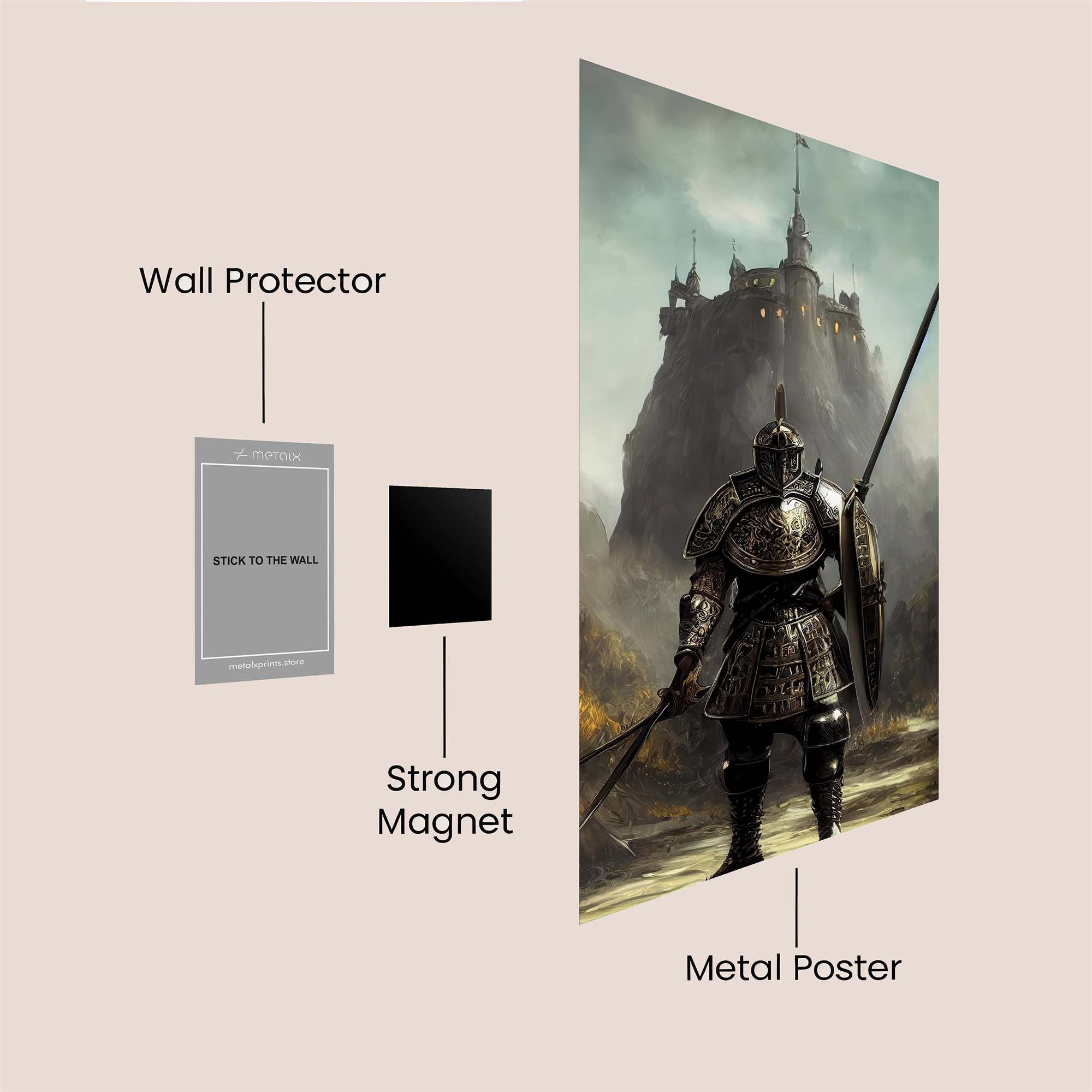 Knightly Resolve Safe Wall Magnetic / M