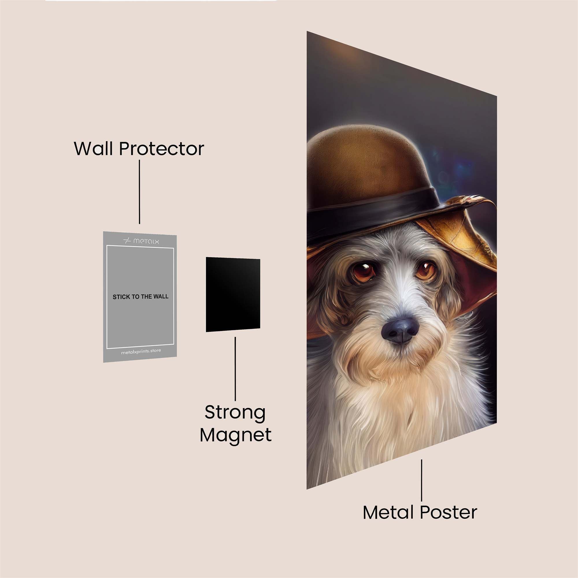 Dapper Whimsy Safe Wall Magnetic / M