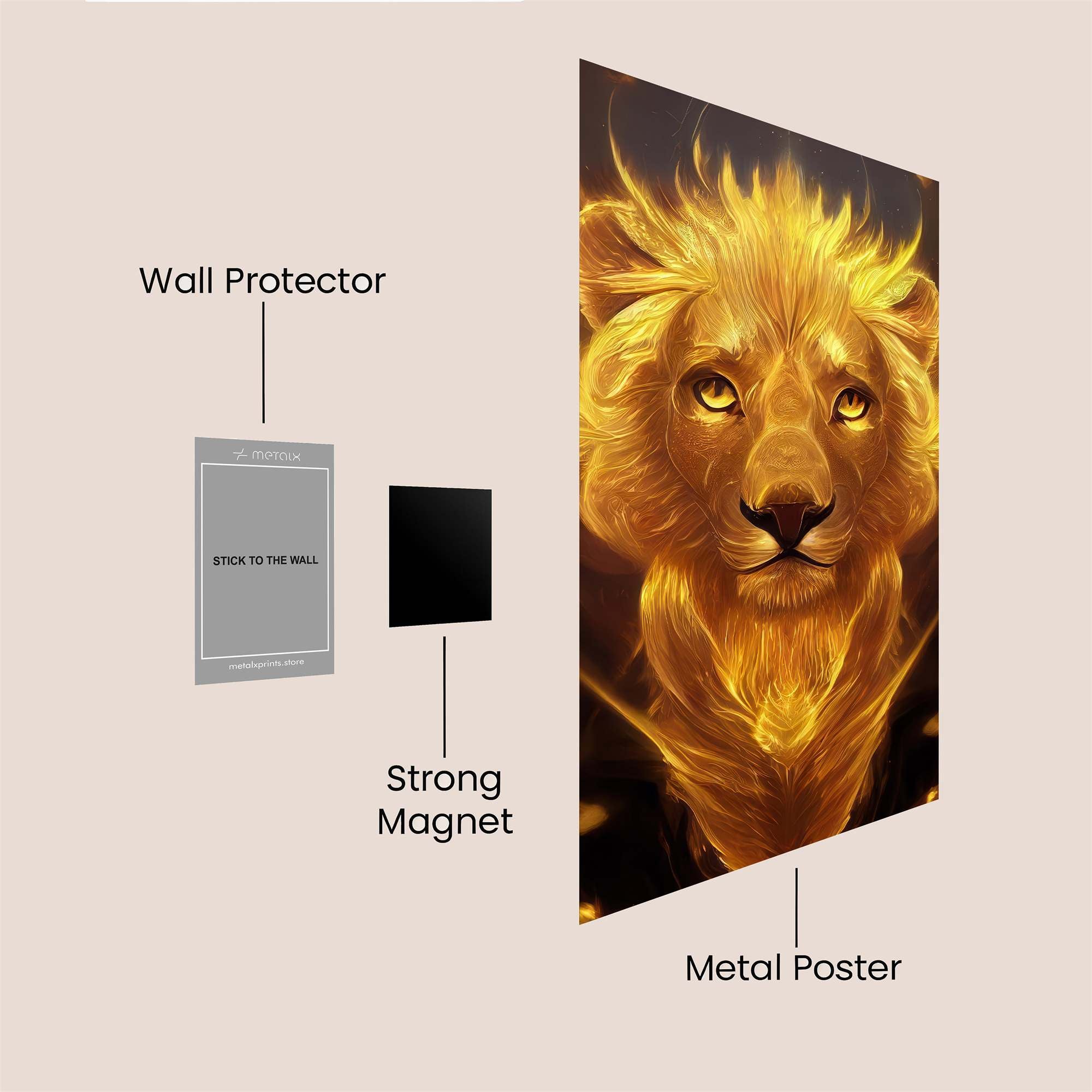 Lion Radiance Safe Wall Magnetic / M