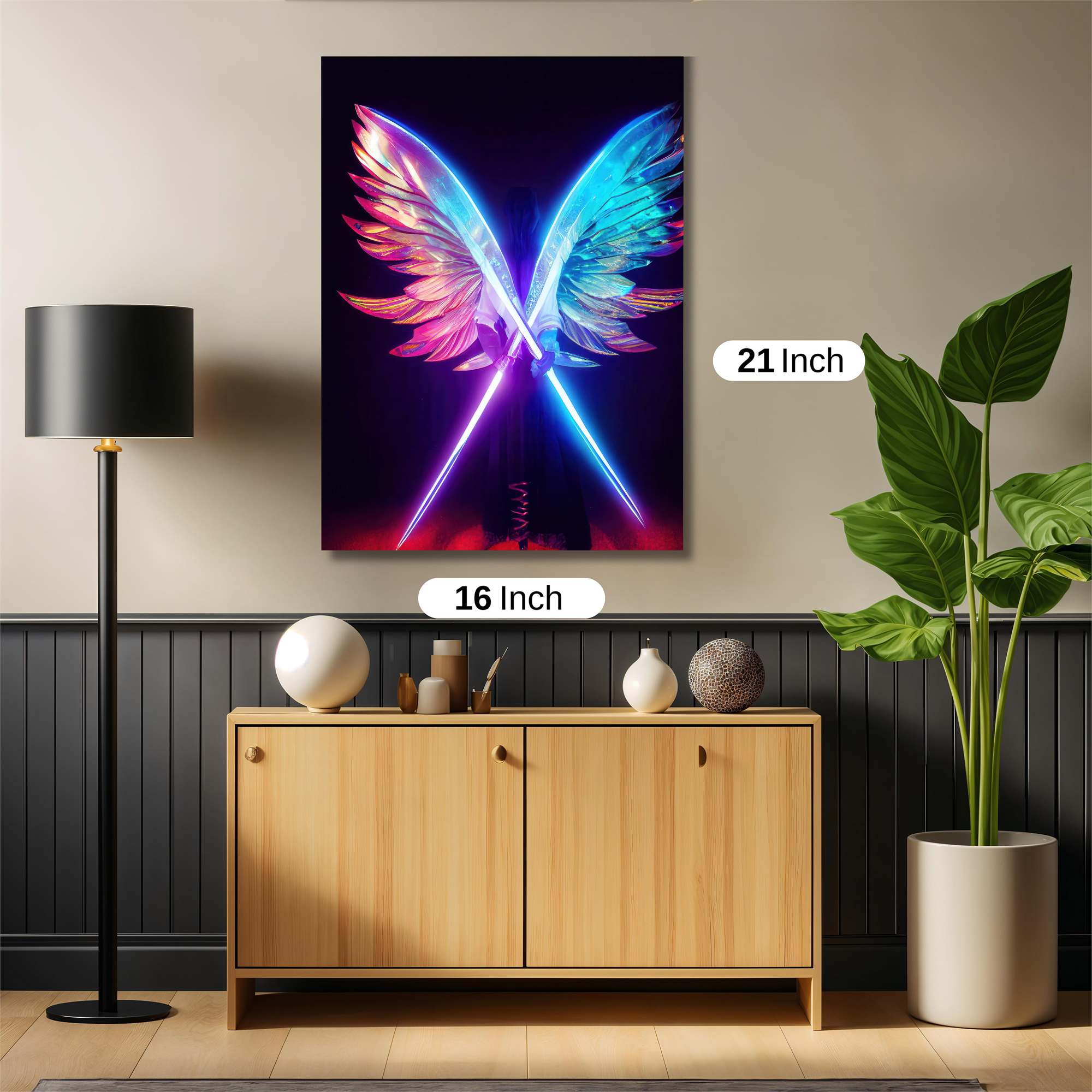 Neon Serenity Safe Wall Magnetic / M