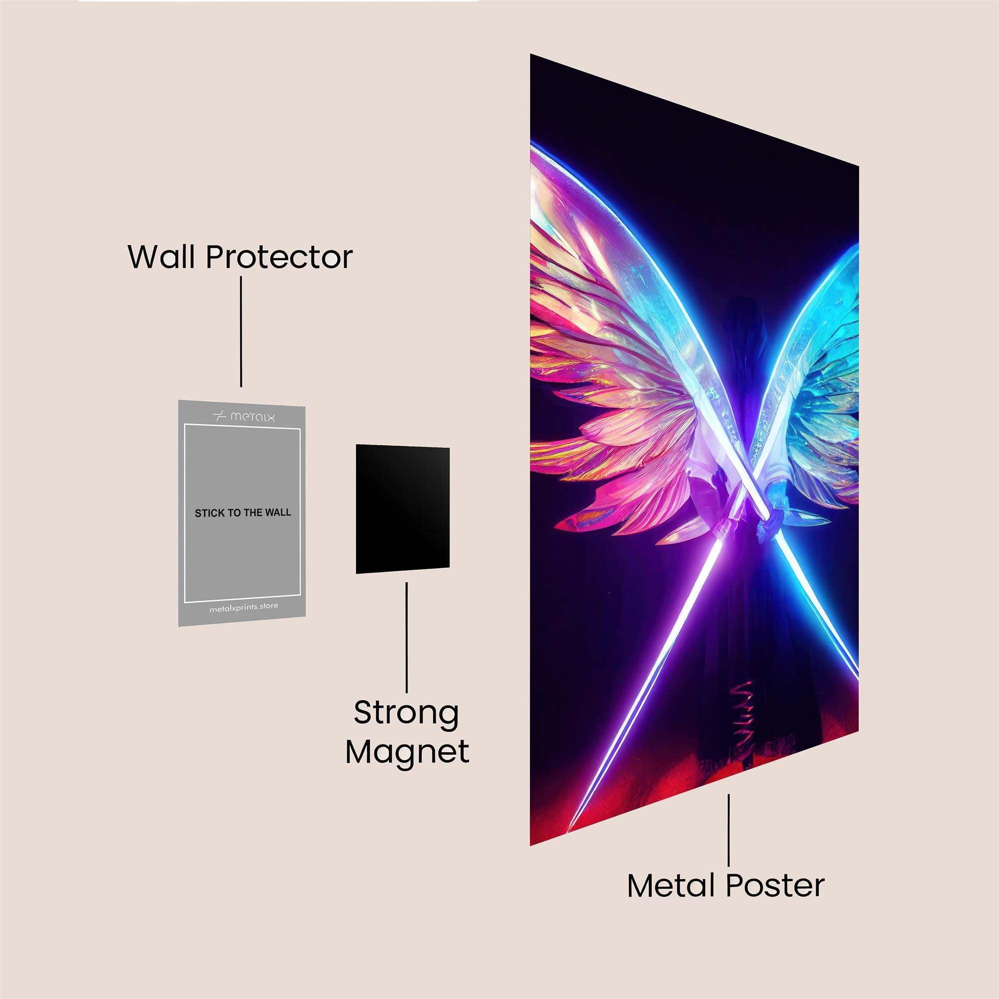 Neon Serenity Safe Wall Magnetic / M