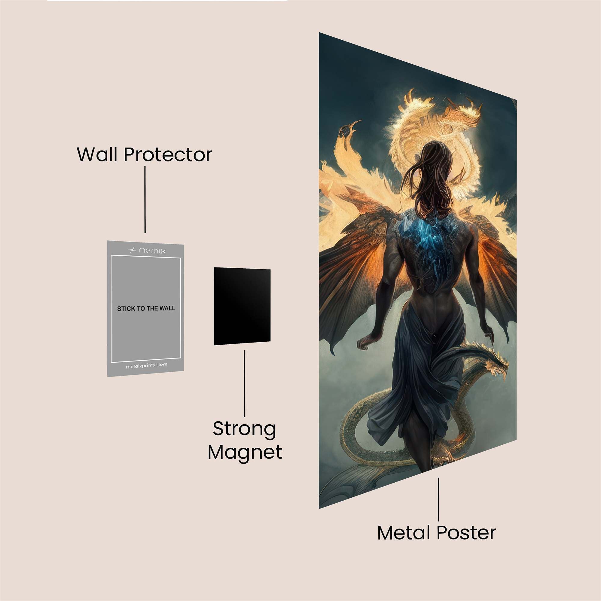 Dragon Majesty Safe Wall Magnetic / M