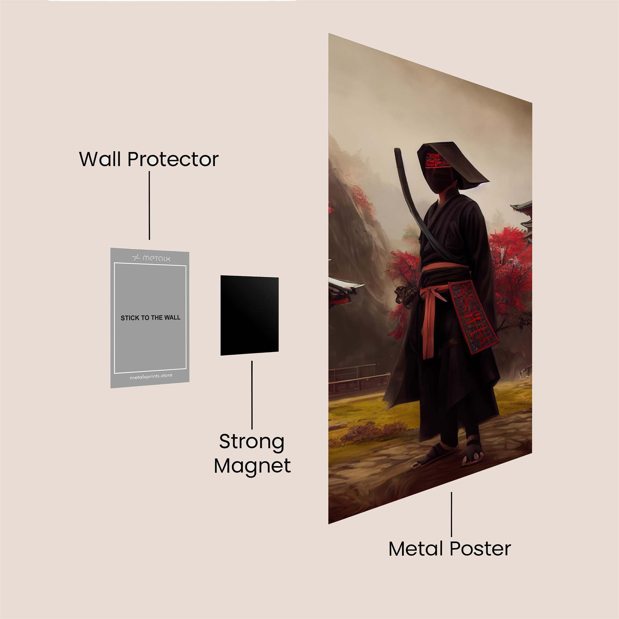 Samurai Serenity Safe Wall Magnetic / M