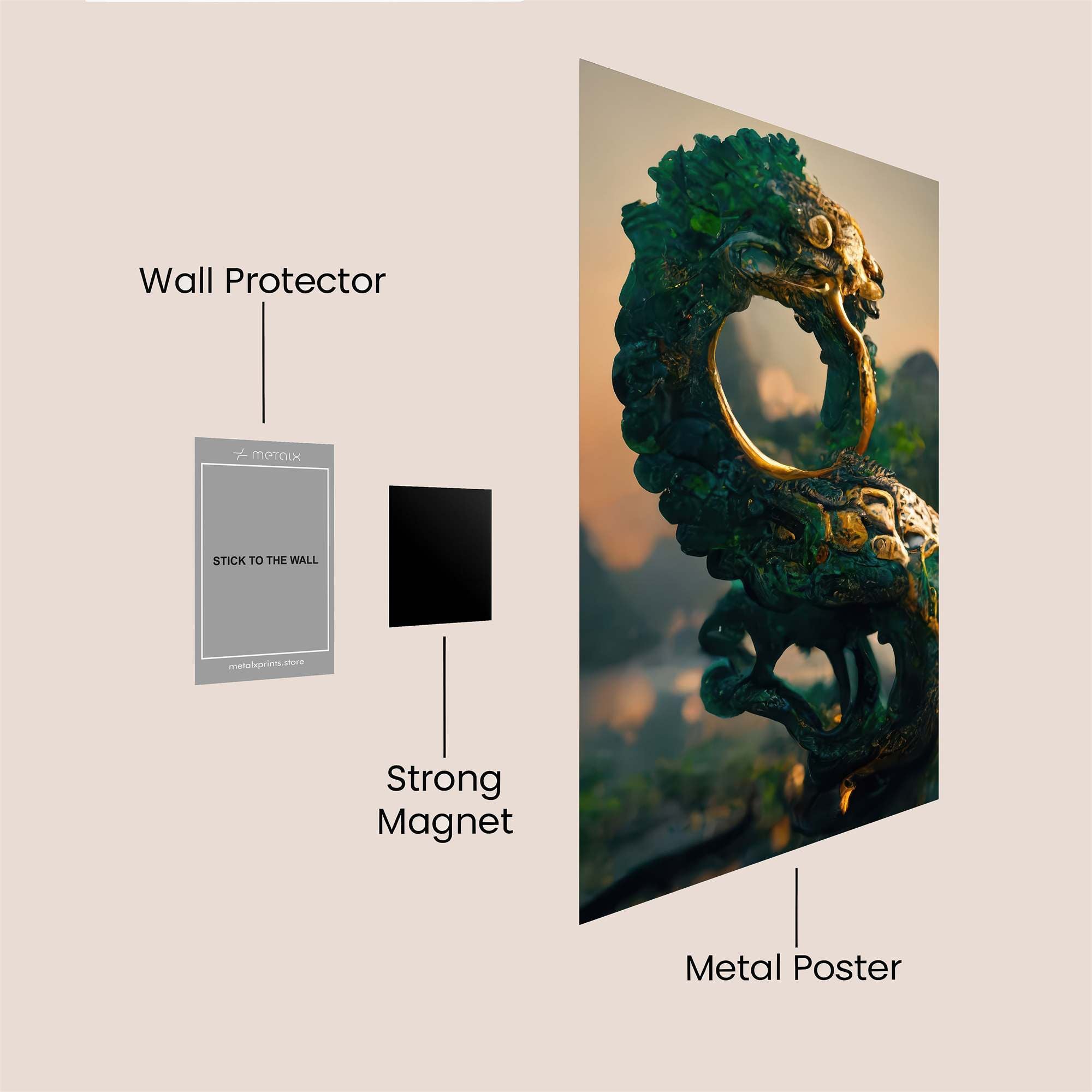 Dragon Serenity Safe Wall Magnetic / M