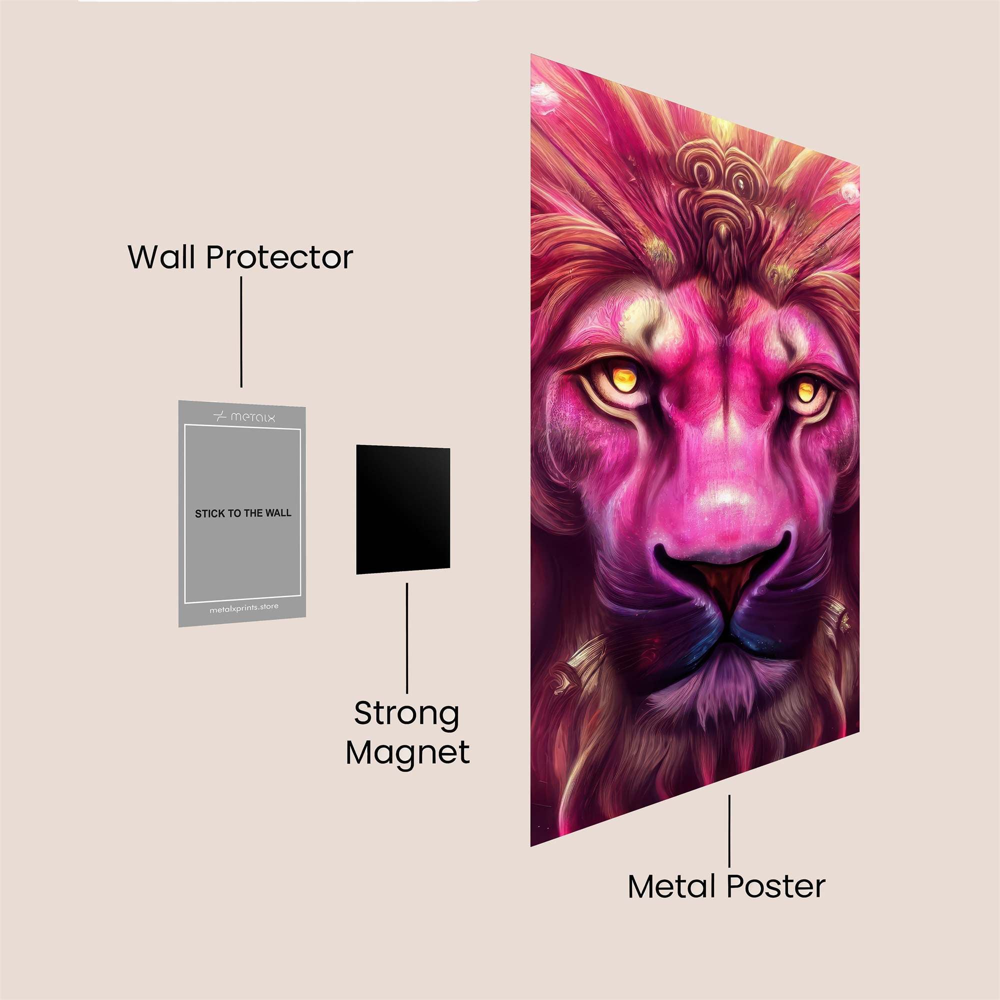 Lion Radiant Safe Wall Magnetic / M