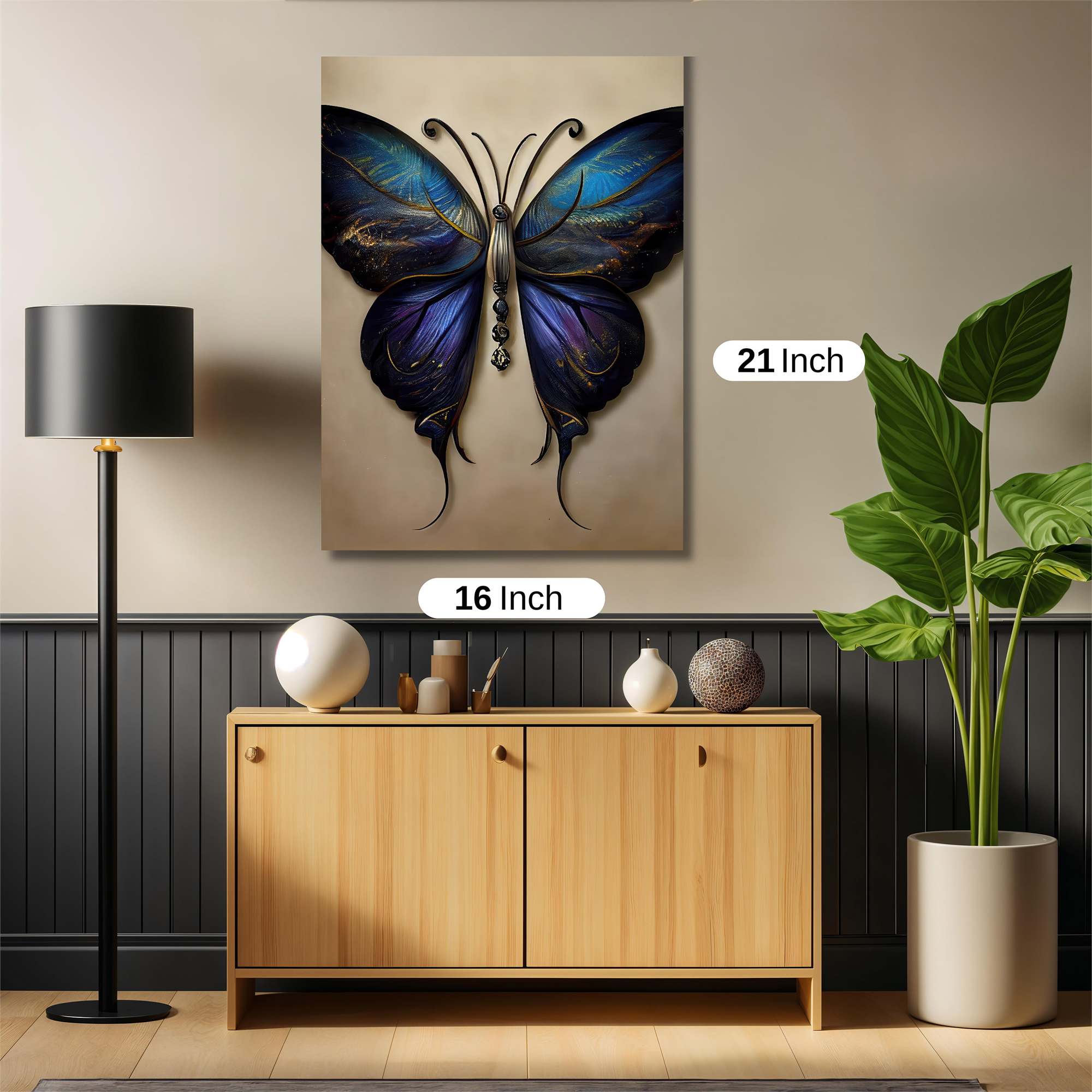 Mystic Butterfly Safe Wall Magnetic / M