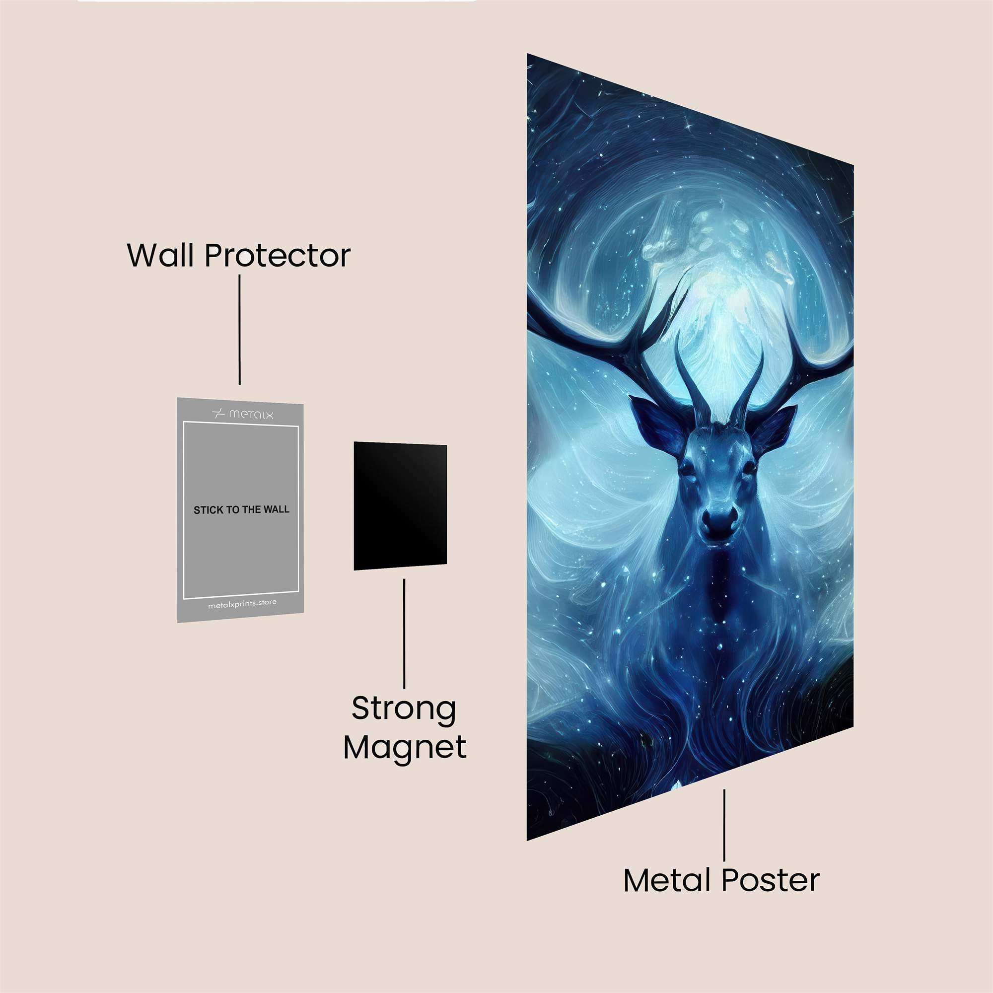 Stag Enchantment Safe Wall Magnetic / M