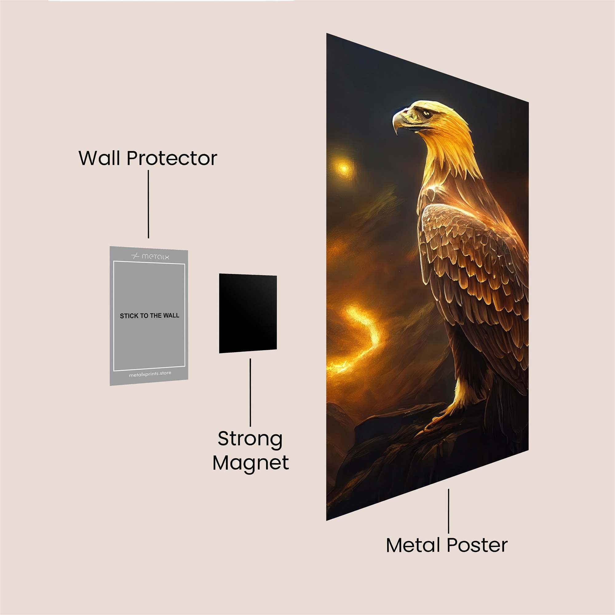 Golden Majesty Safe Wall Magnetic / M