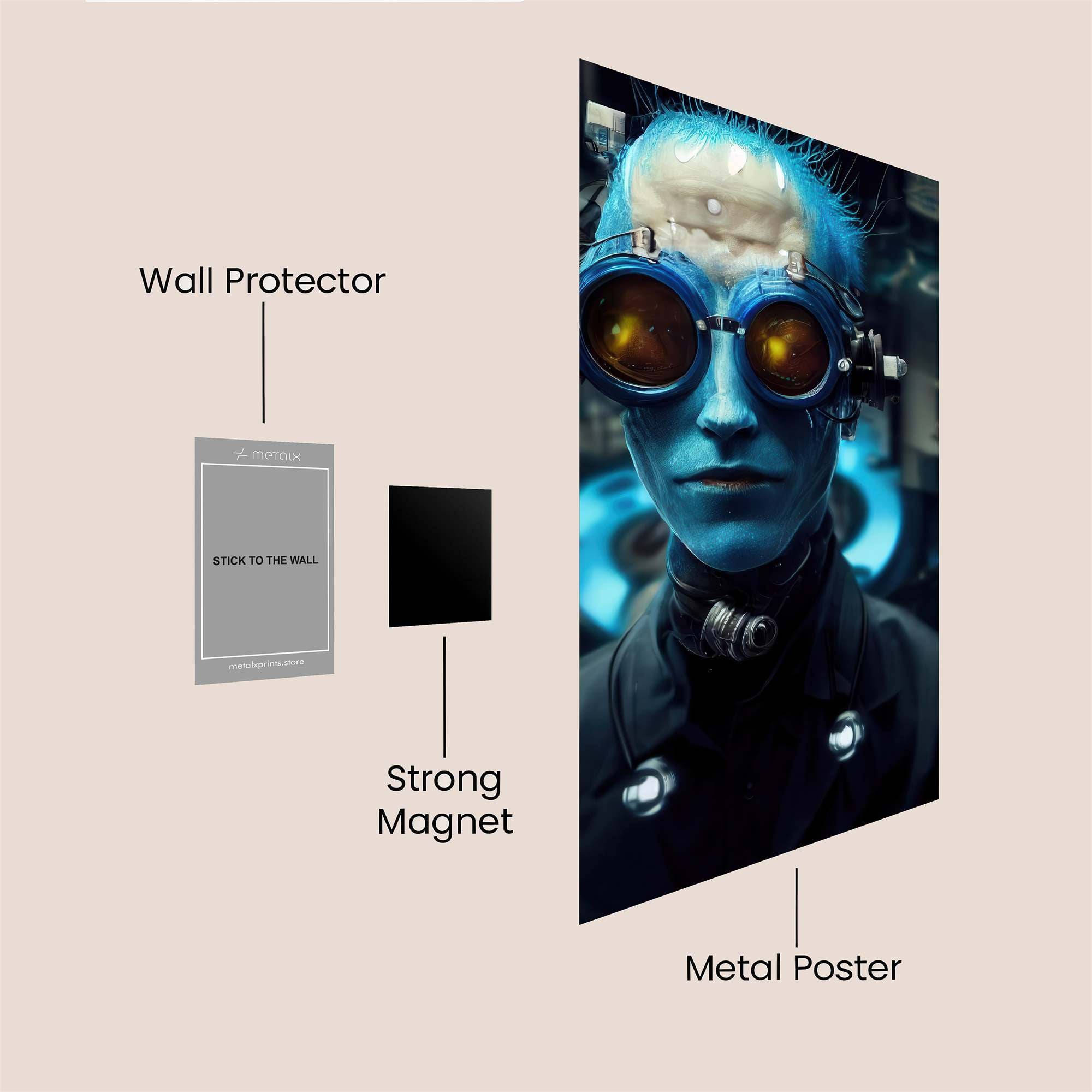 Cyber Enigma Safe Wall Magnetic / M