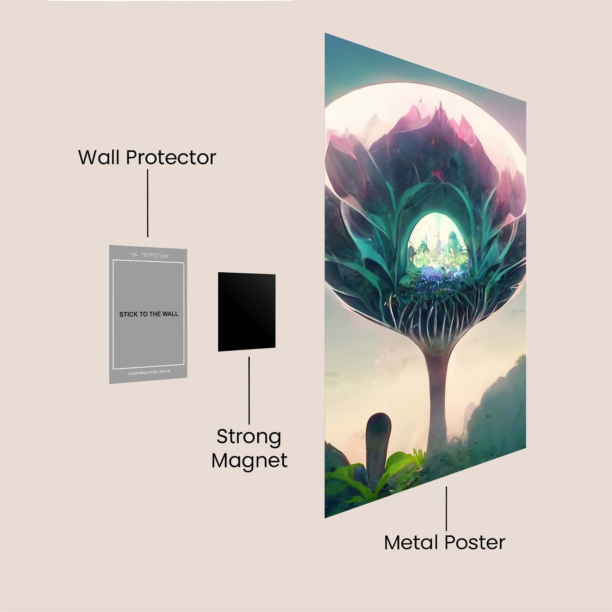 Edenic Blossom Safe Wall Magnetic / M