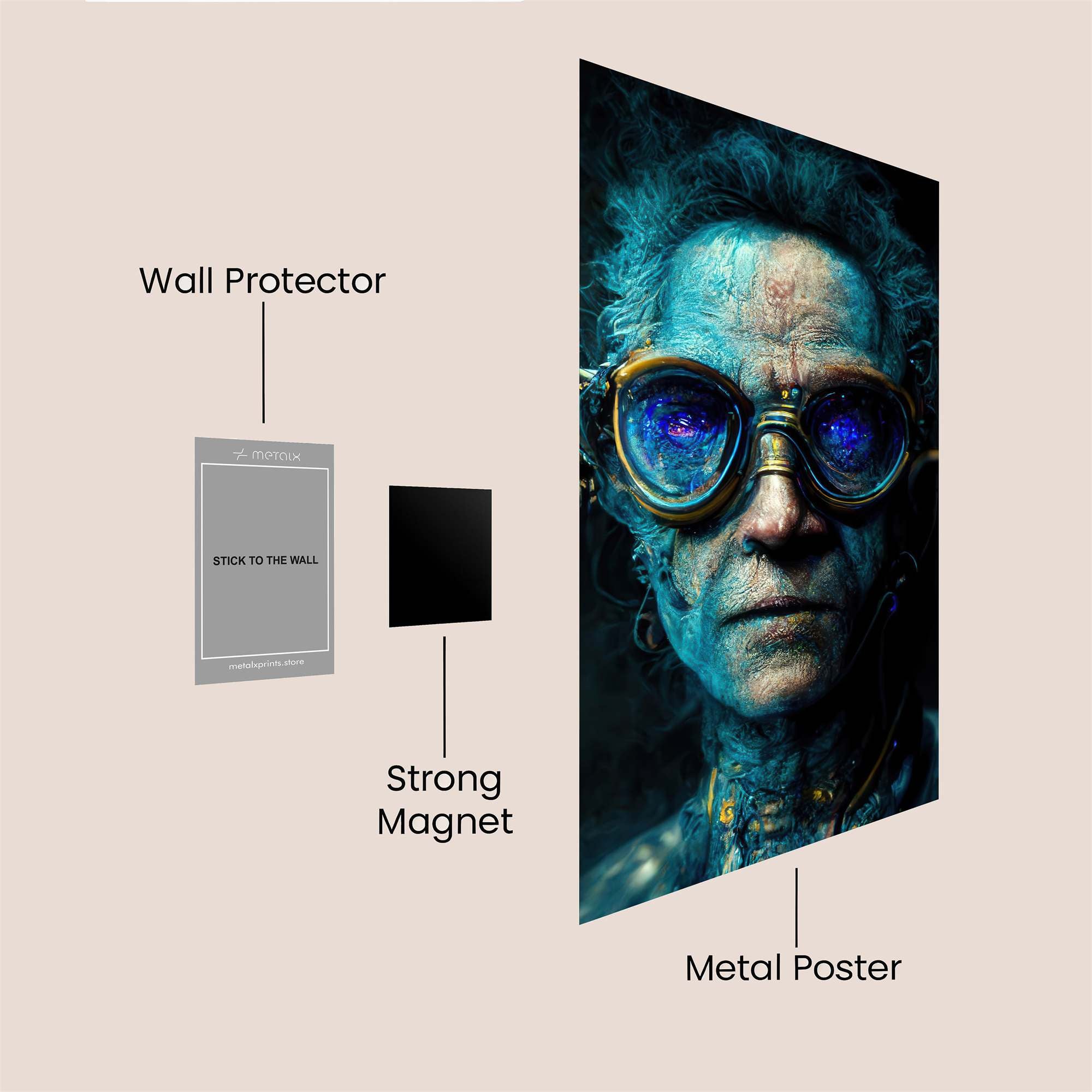 Cyber Mystic Safe Wall Magnetic / M