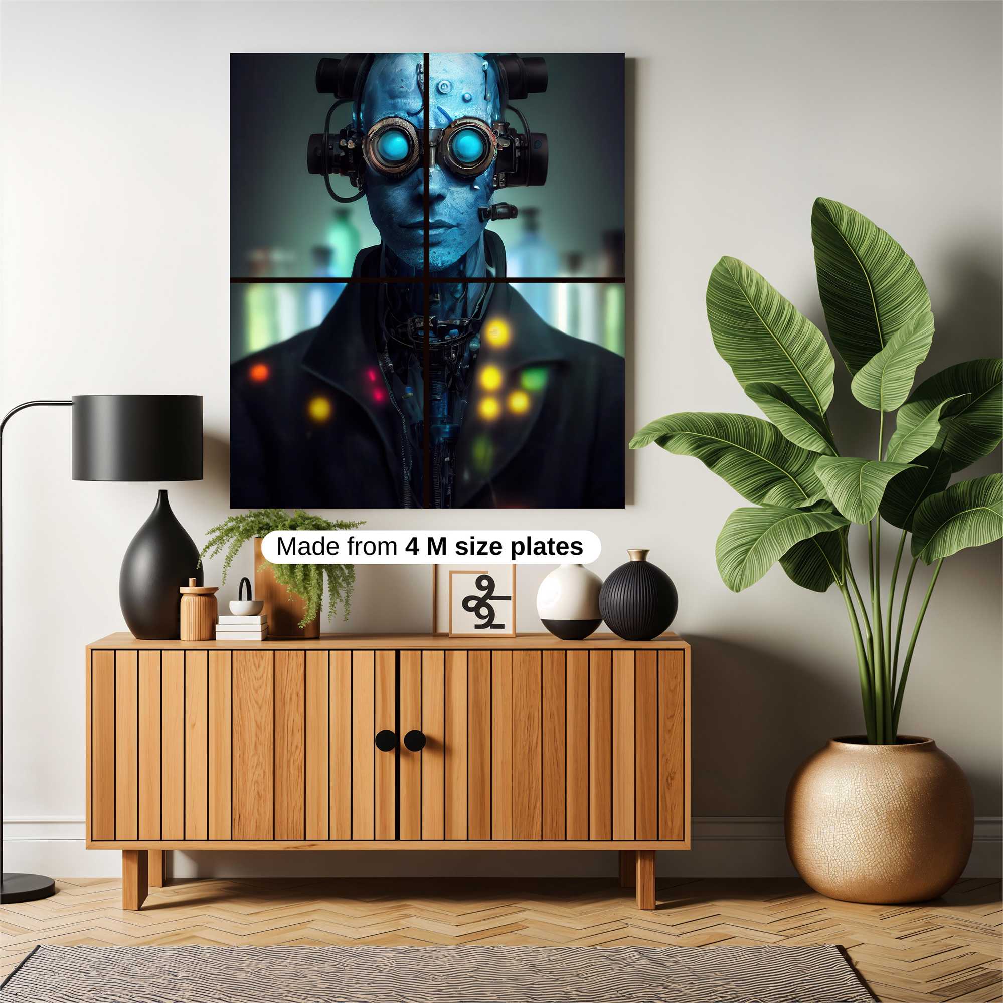 Cyberpunk Elegance Safe Wall Magnetic / M