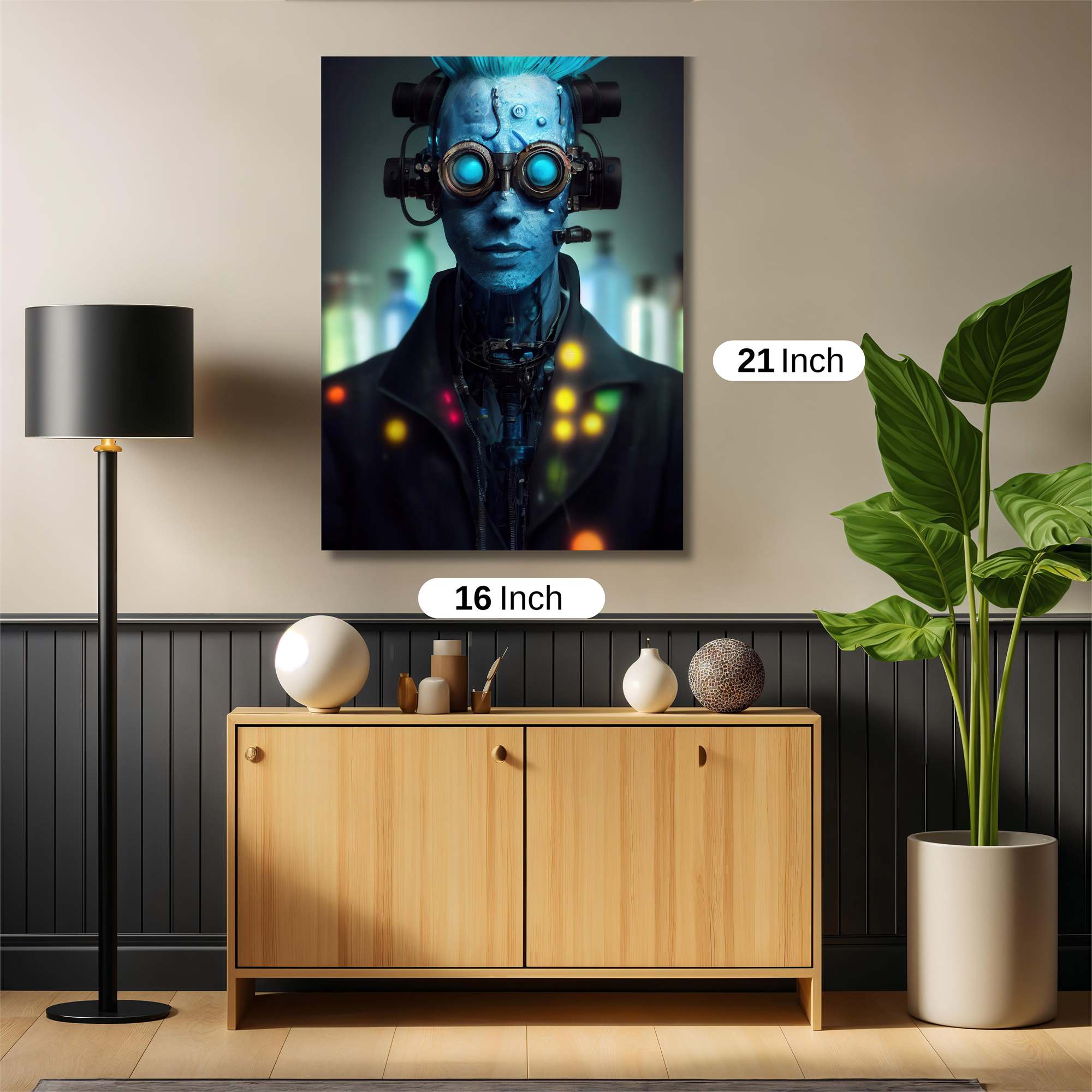 Cyberpunk Elegance Safe Wall Magnetic / M