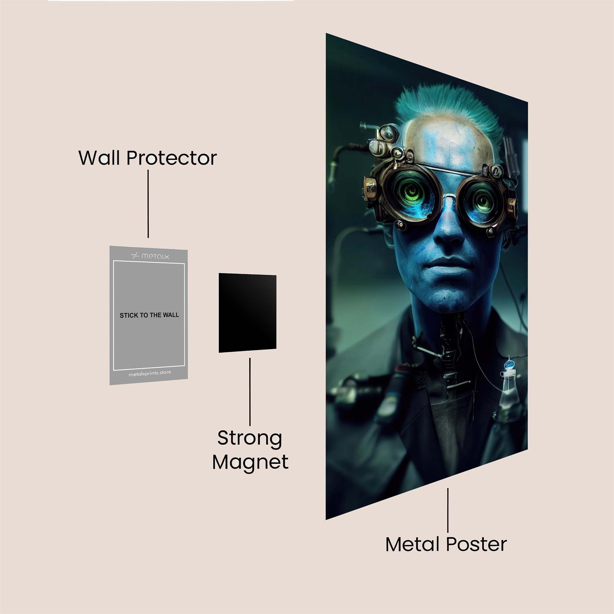 Cyber Enigma Safe Wall Magnetic / M
