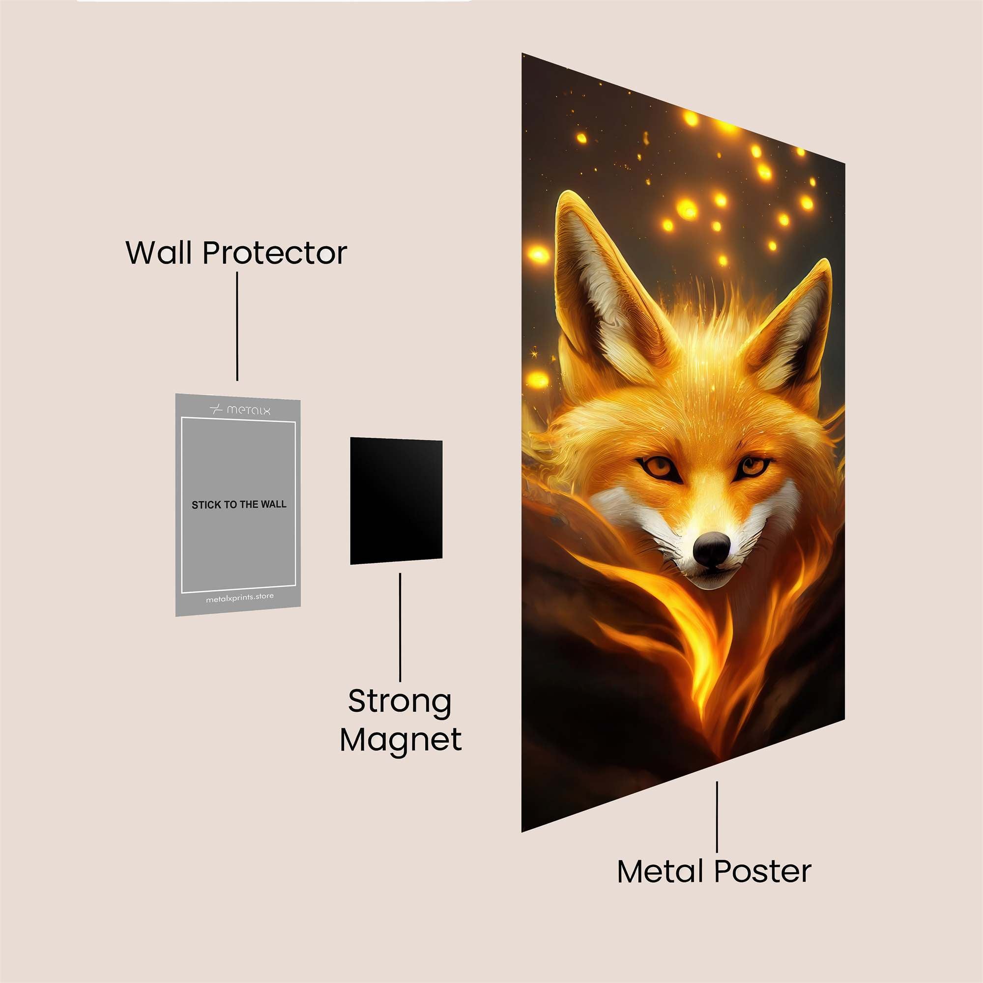 Fox Enigma Safe Wall Magnetic / M