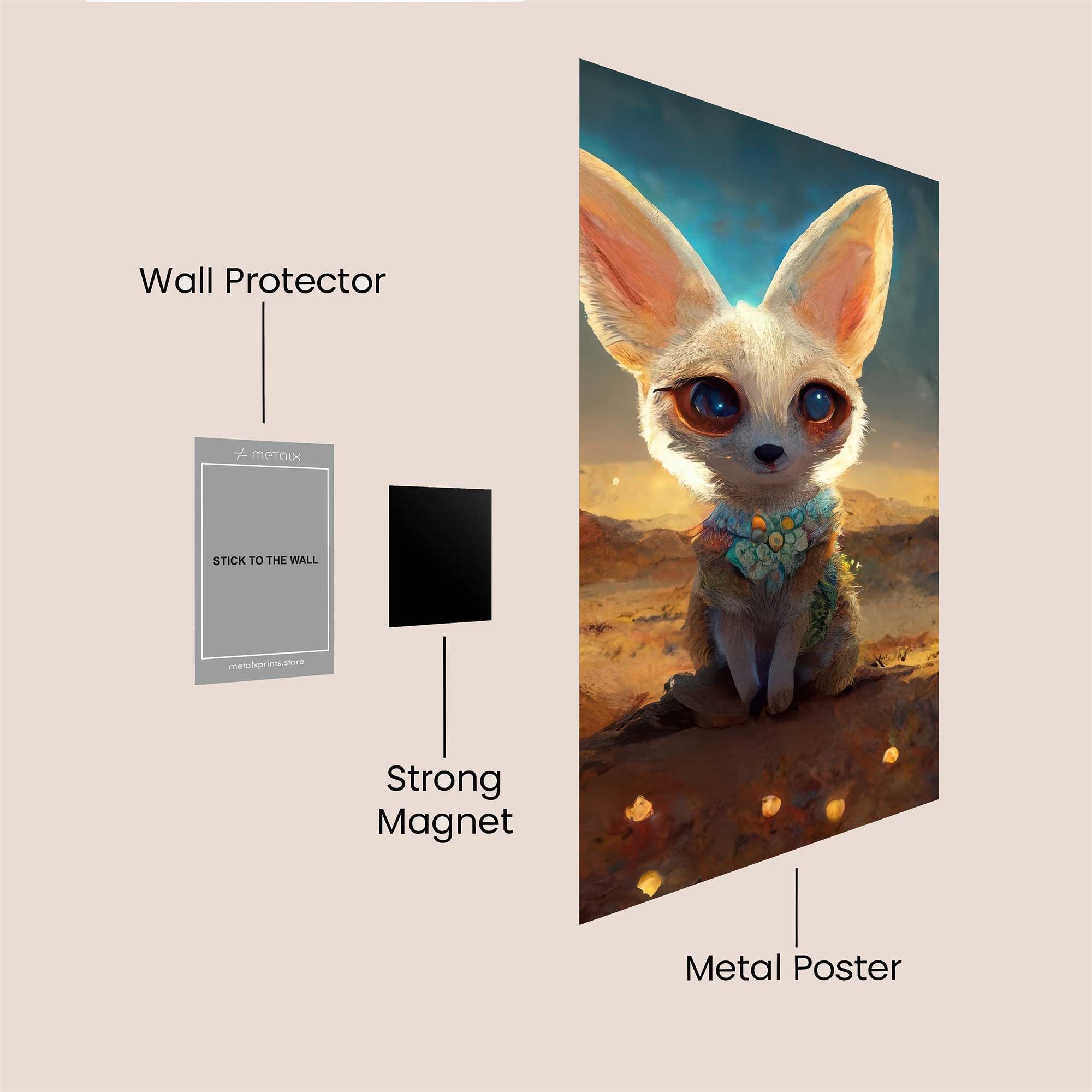 Fennec Dreamer Safe Wall Magnetic / M