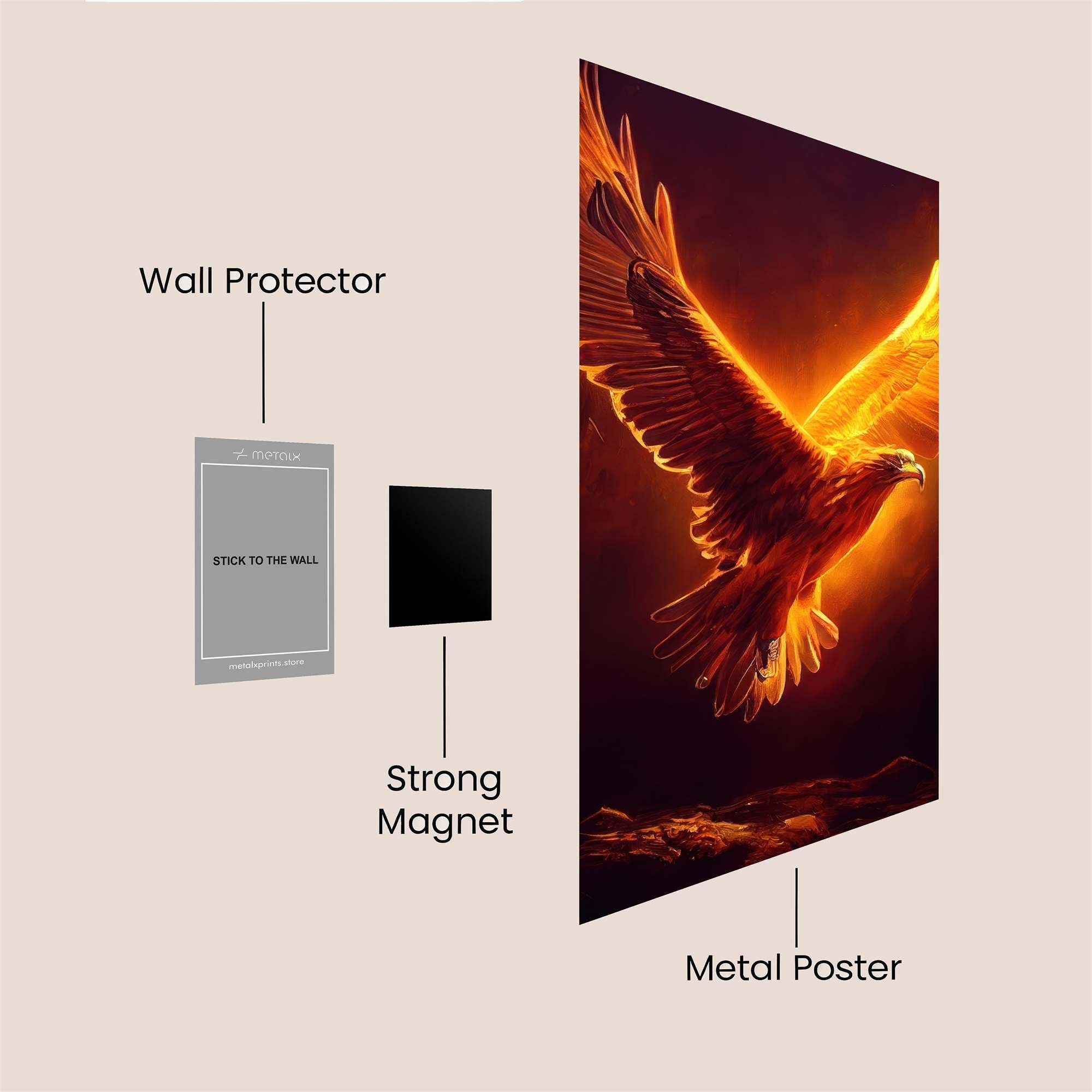 Phoenix Ascend Safe Wall Magnetic / M