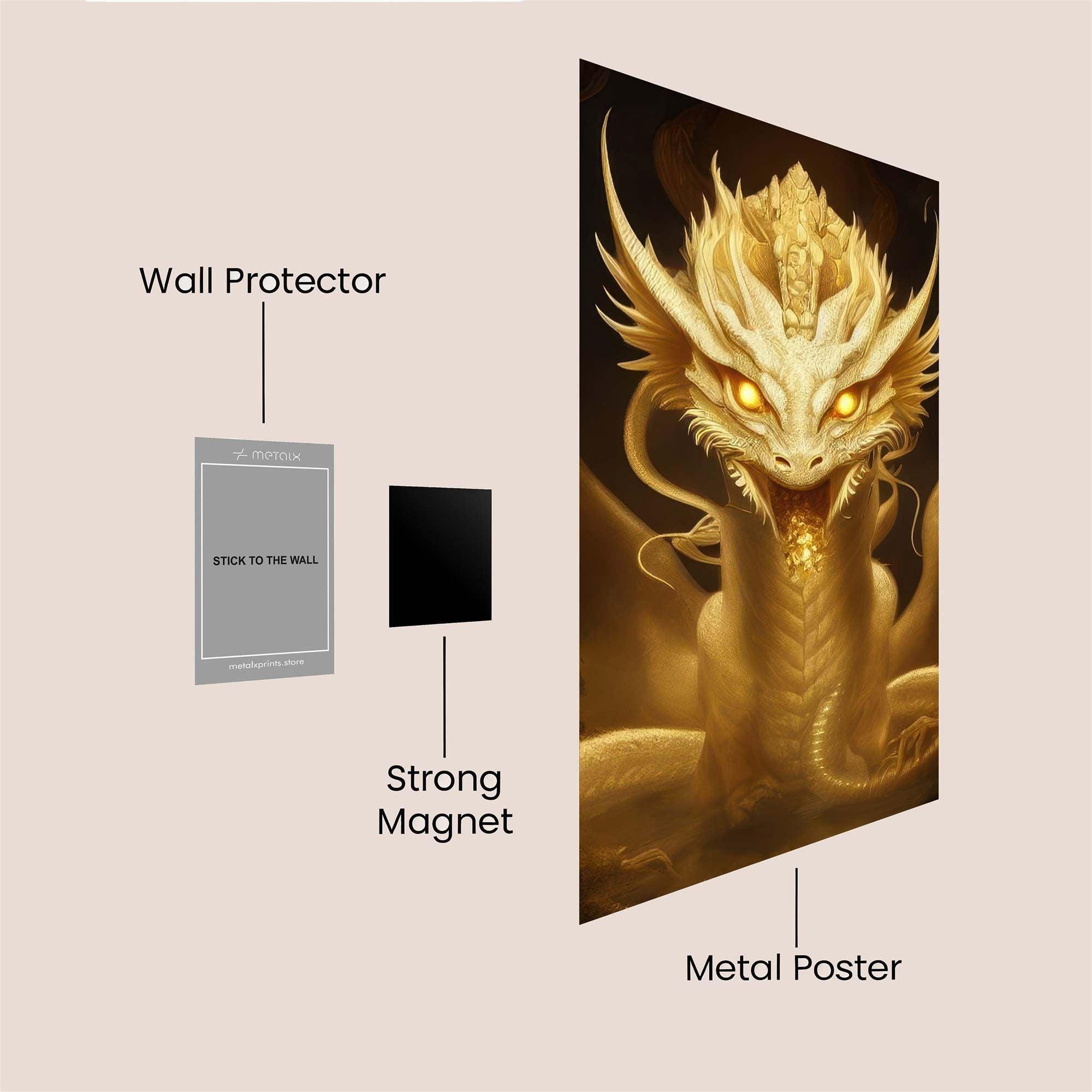 Golden Majesty Safe Wall Magnetic / M