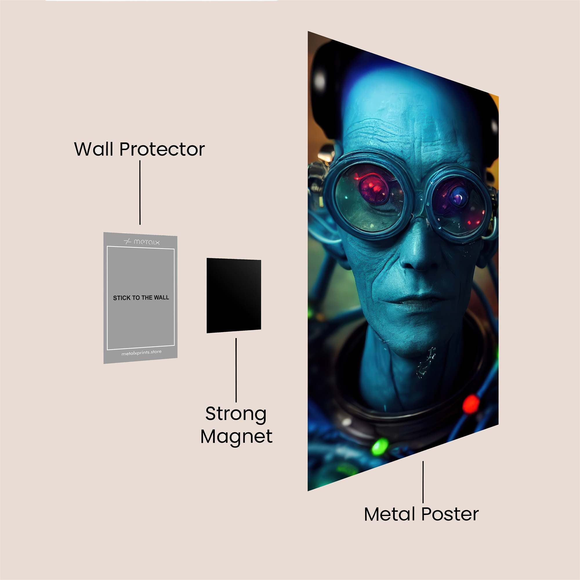 Alien Enigma Safe Wall Magnetic / M