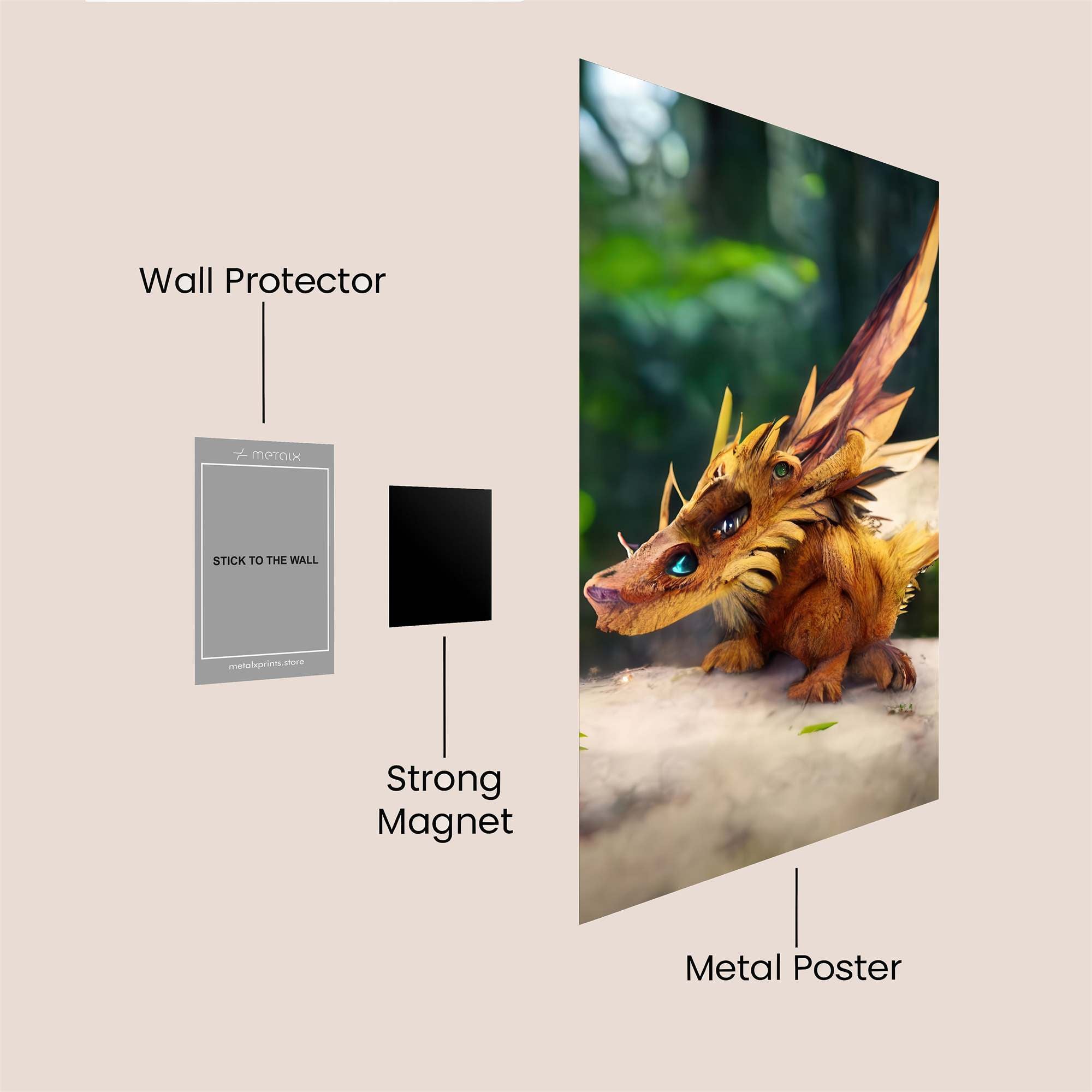 LeafyWhimsy Safe Wall Magnetic / M