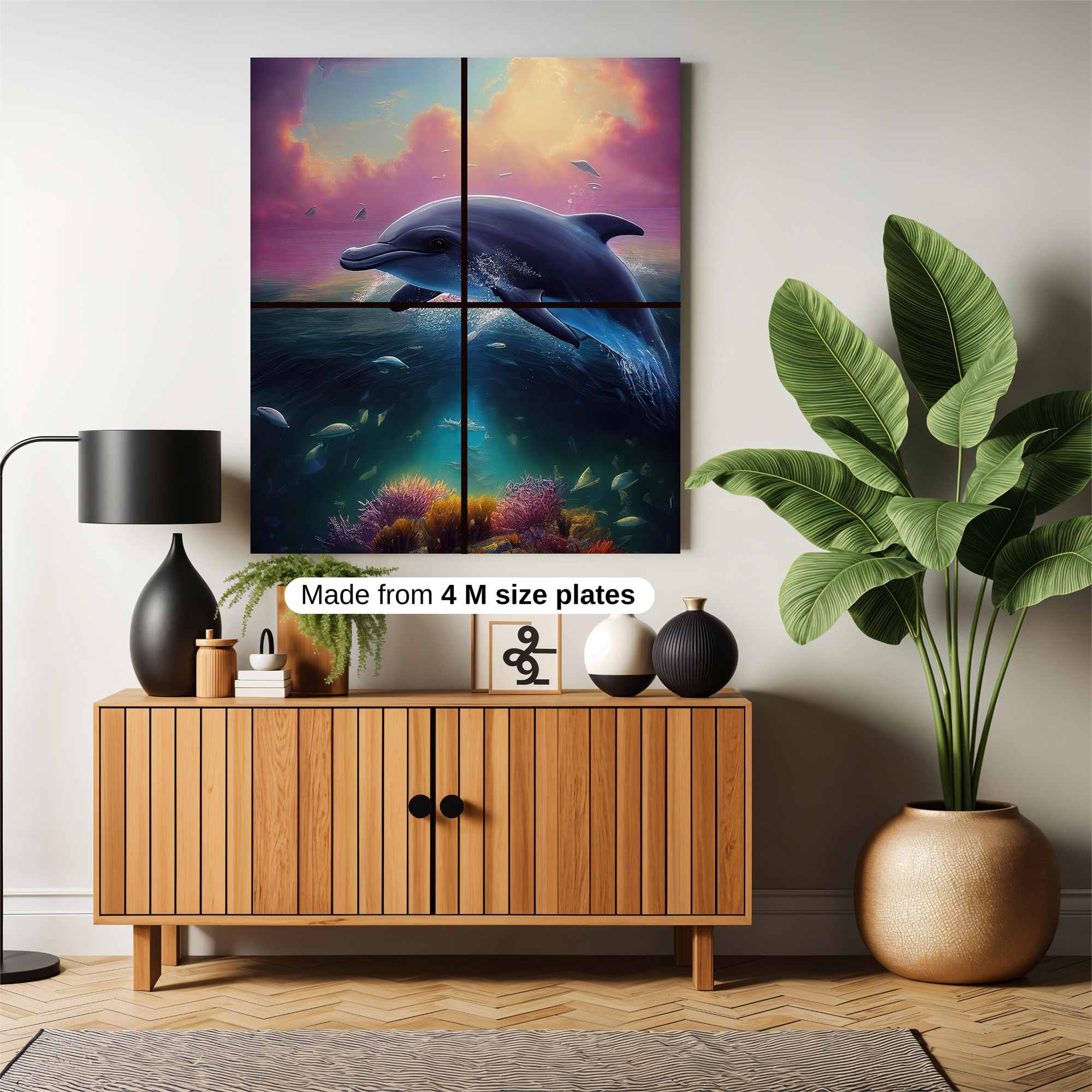 Dolphin Dream Safe Wall Magnetic / M