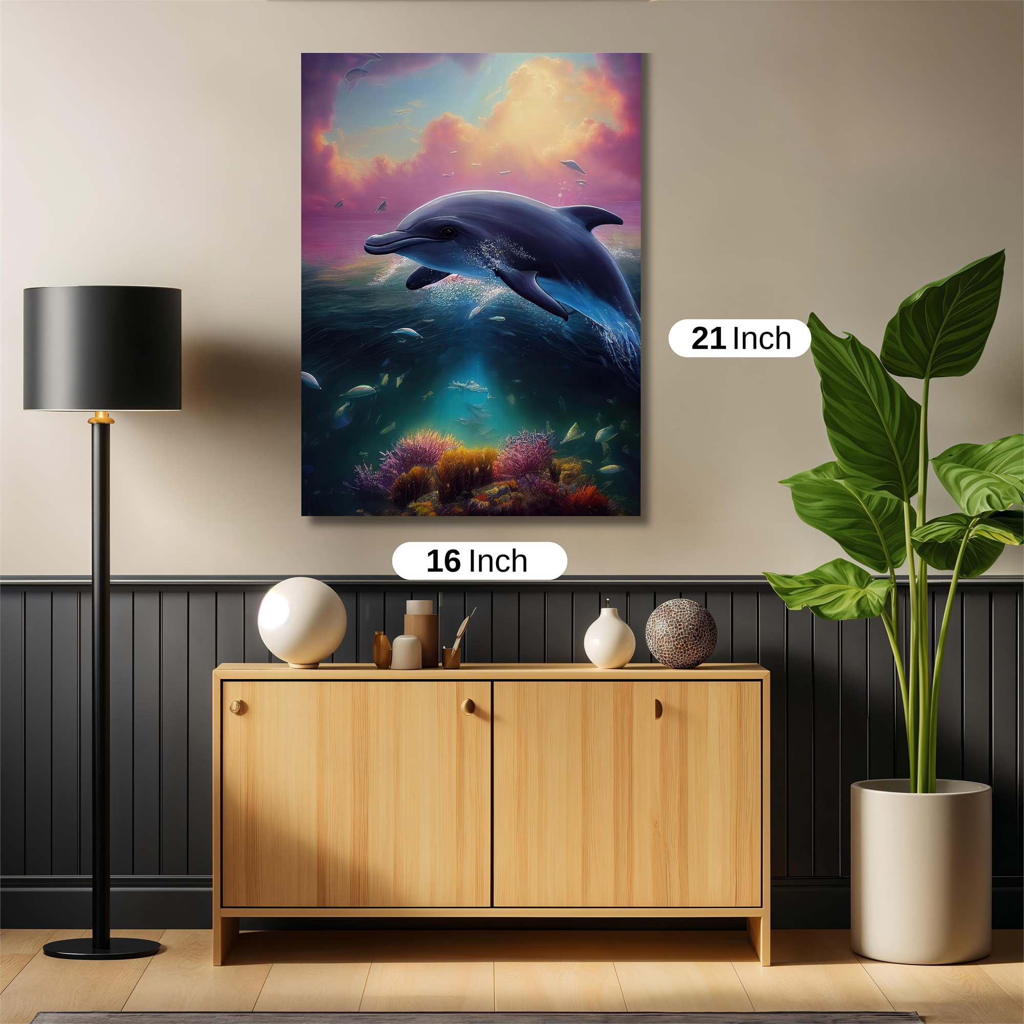 Dolphin Dream Safe Wall Magnetic / M