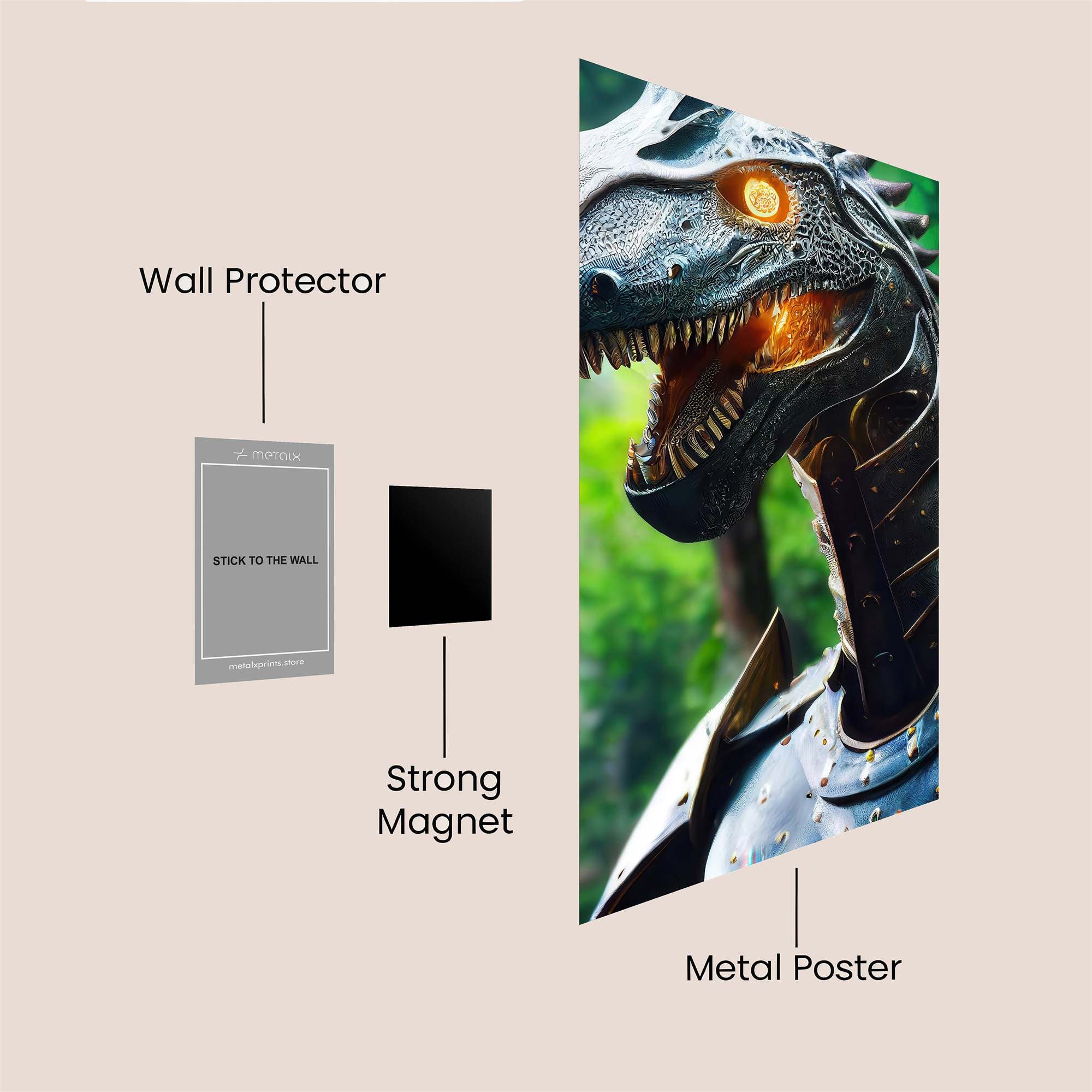 Dragon Fierce Safe Wall Magnetic / M